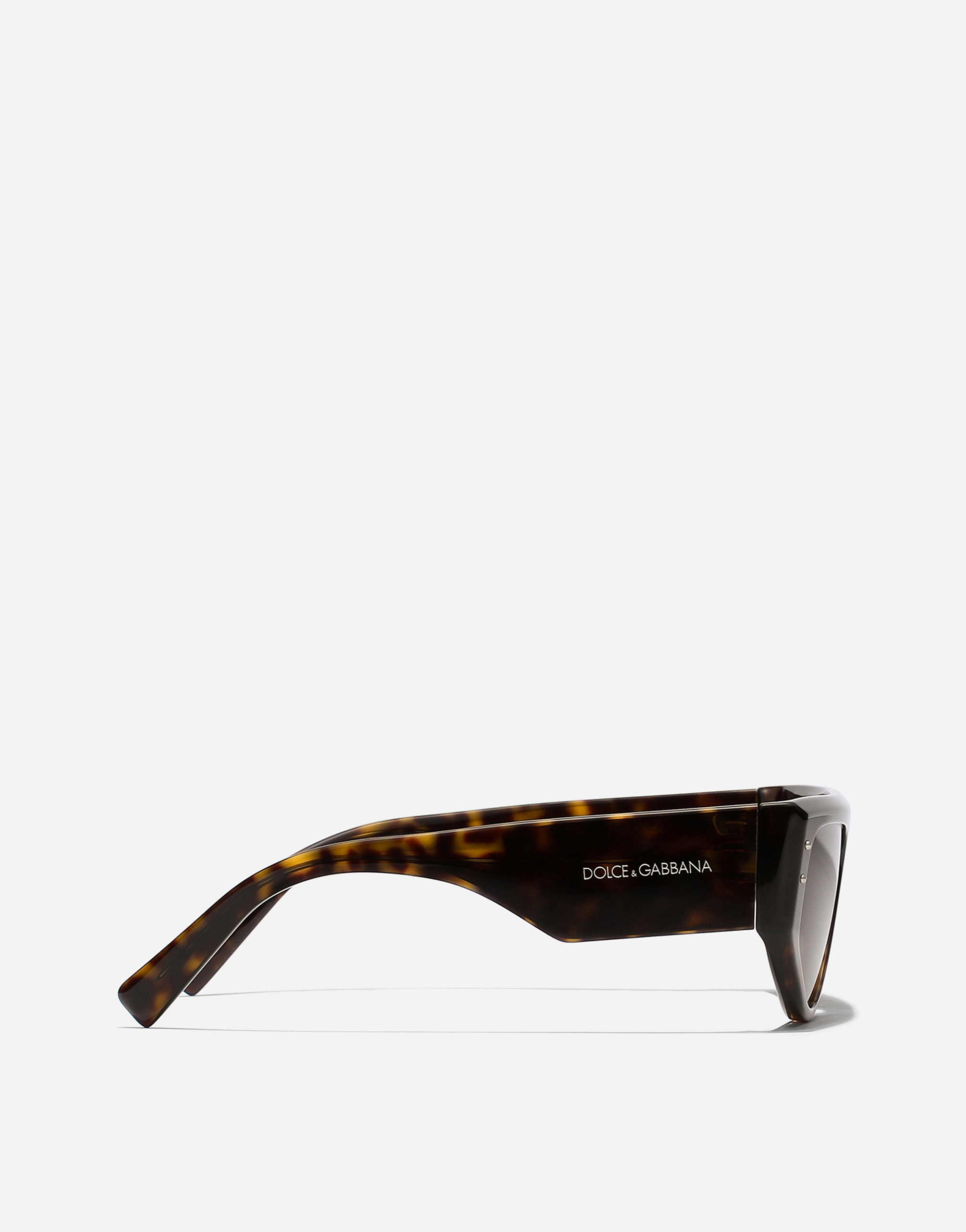 Shop Dolce & Gabbana Dg Sharped  Sunglasses In Brown