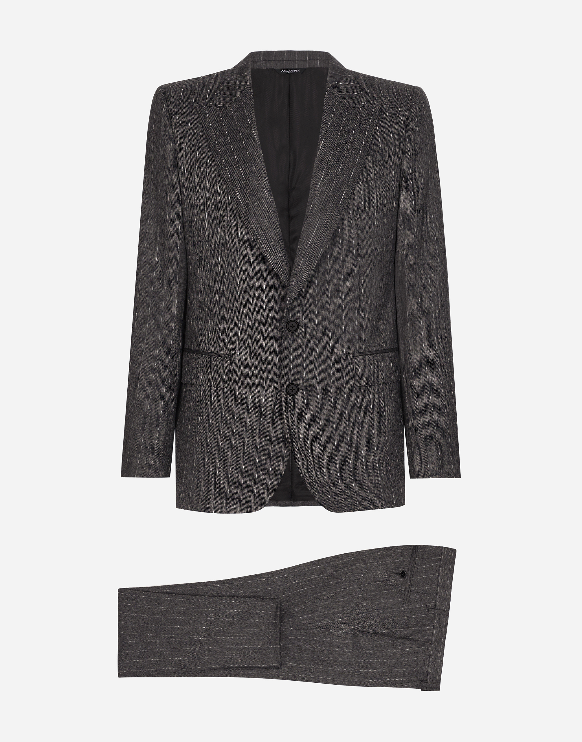 Shop Dolce & Gabbana Single-breasted Sicilia-fit Suit In Multicolor