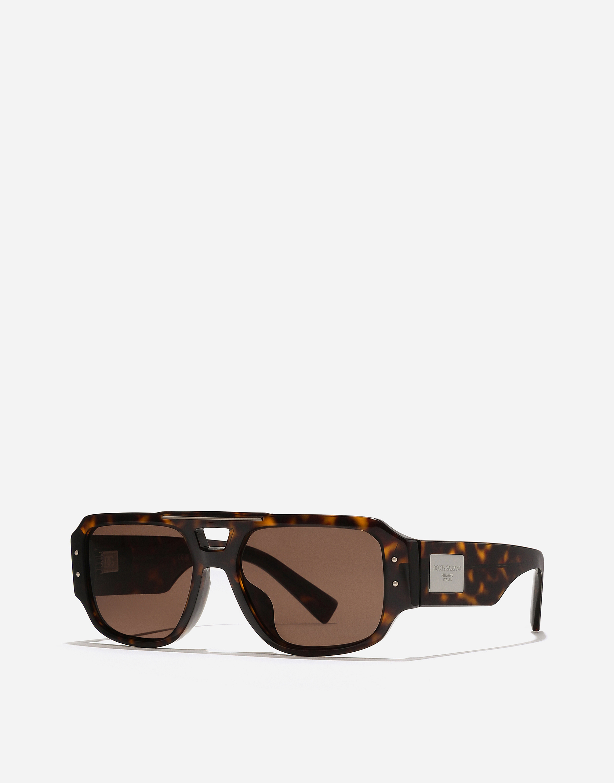 Shop Dolce & Gabbana Dna Sunglasses In Havana