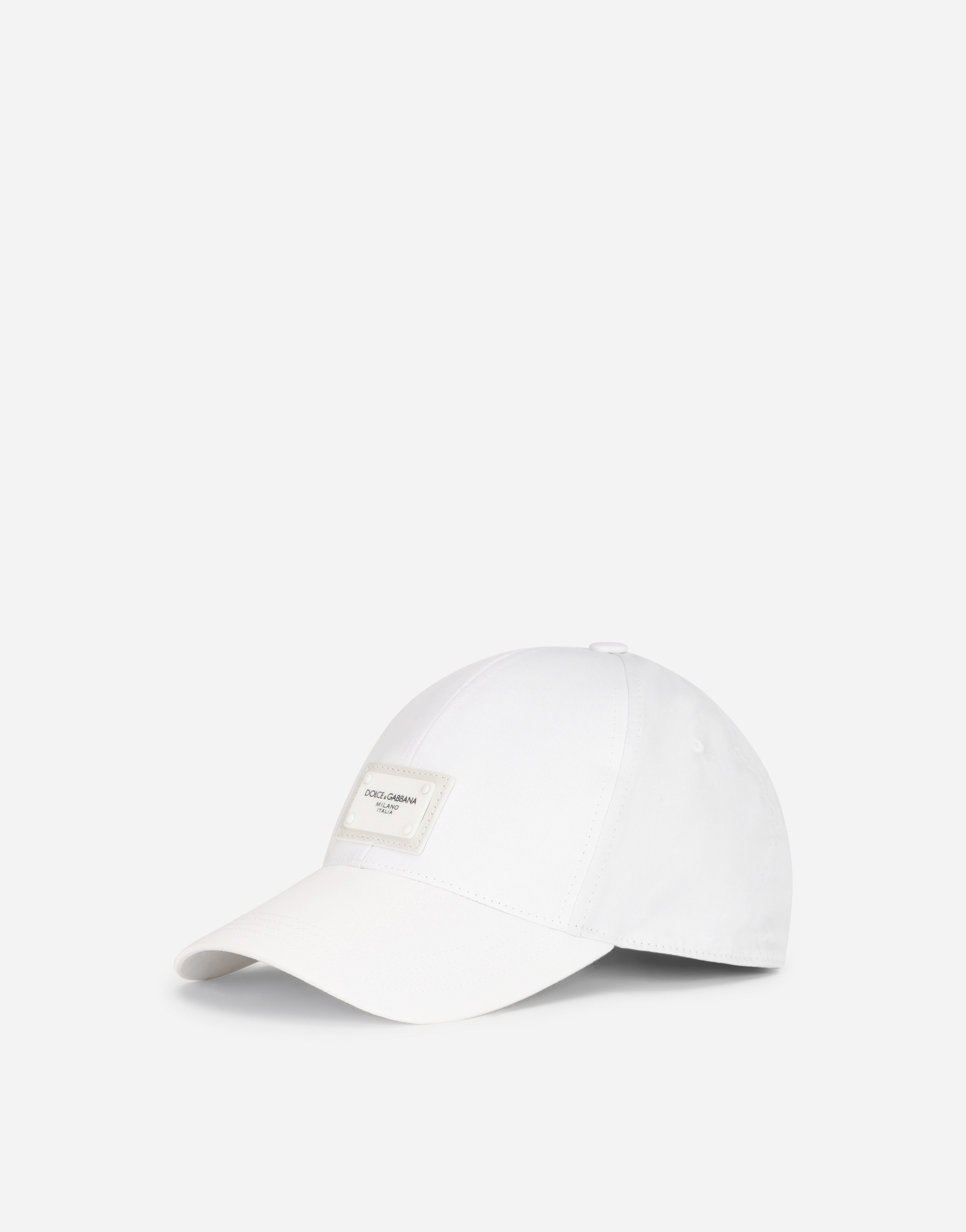 Baseball cap with branded plate
