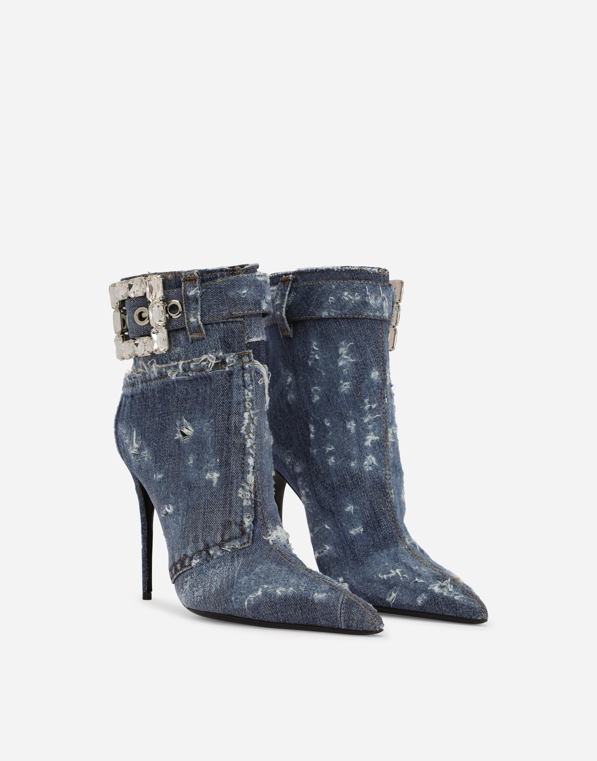 Dolce and gabbana on sale light blue boots