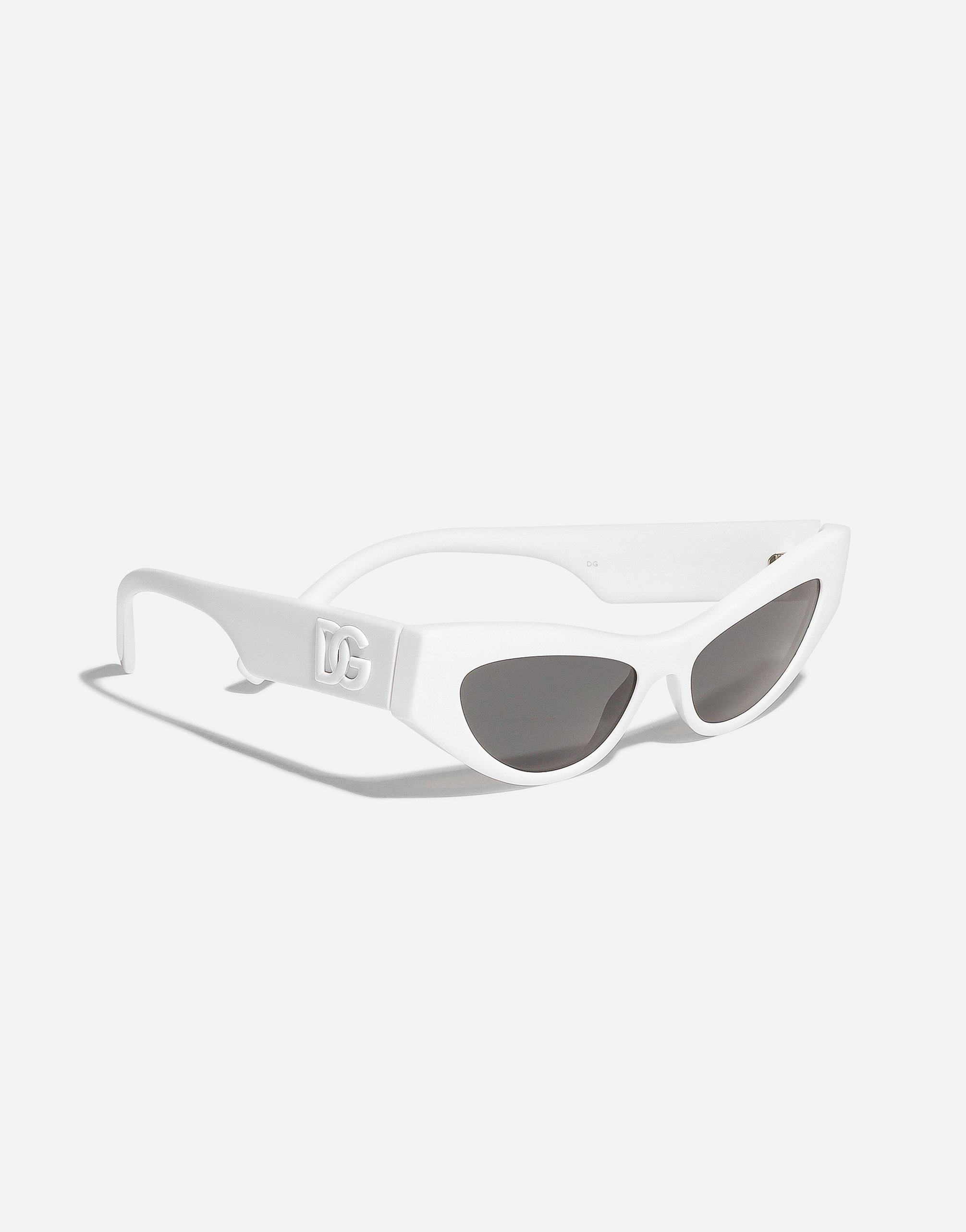 DG Logo sunglasses in White Dolce Gabbana