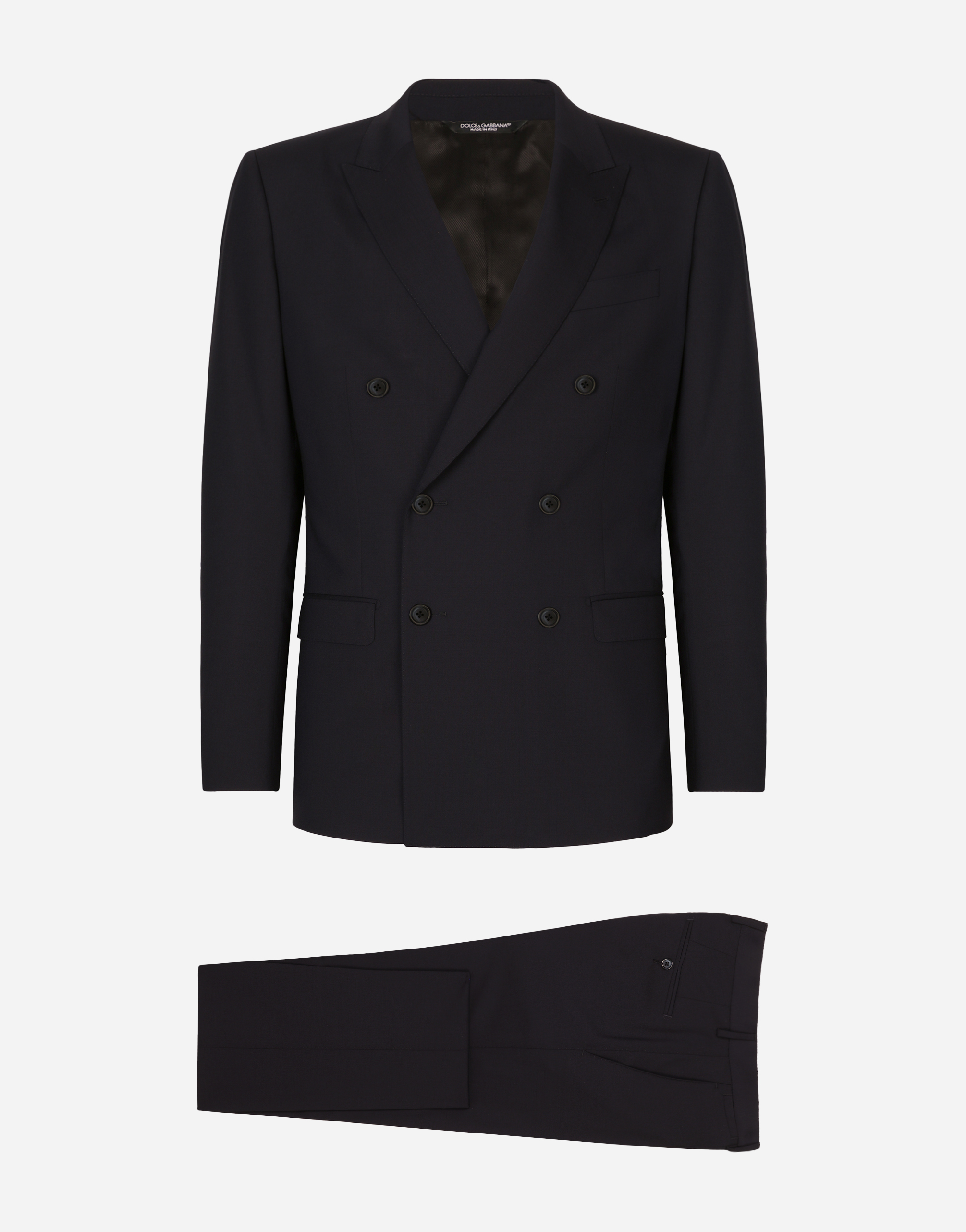 Double-breasted stretch wool Martini-fit suit