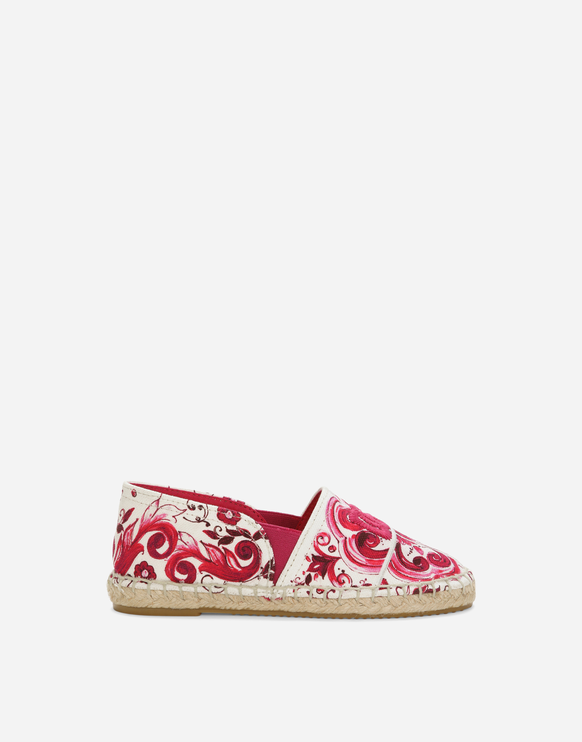 マルチカラーのガールズ Printed canvas espadrilles