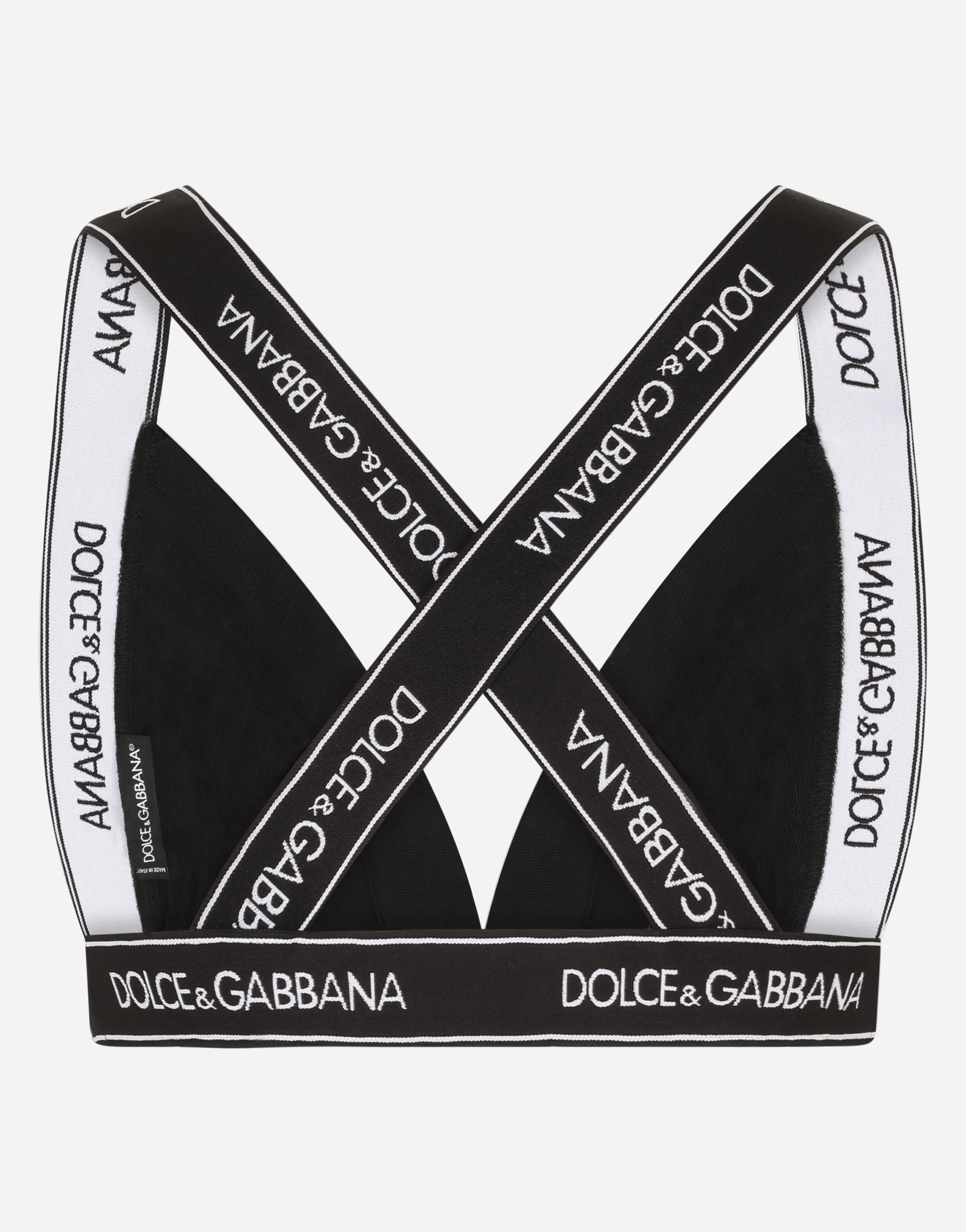 Dolce & Gabbana Logo Band Triangle Bra