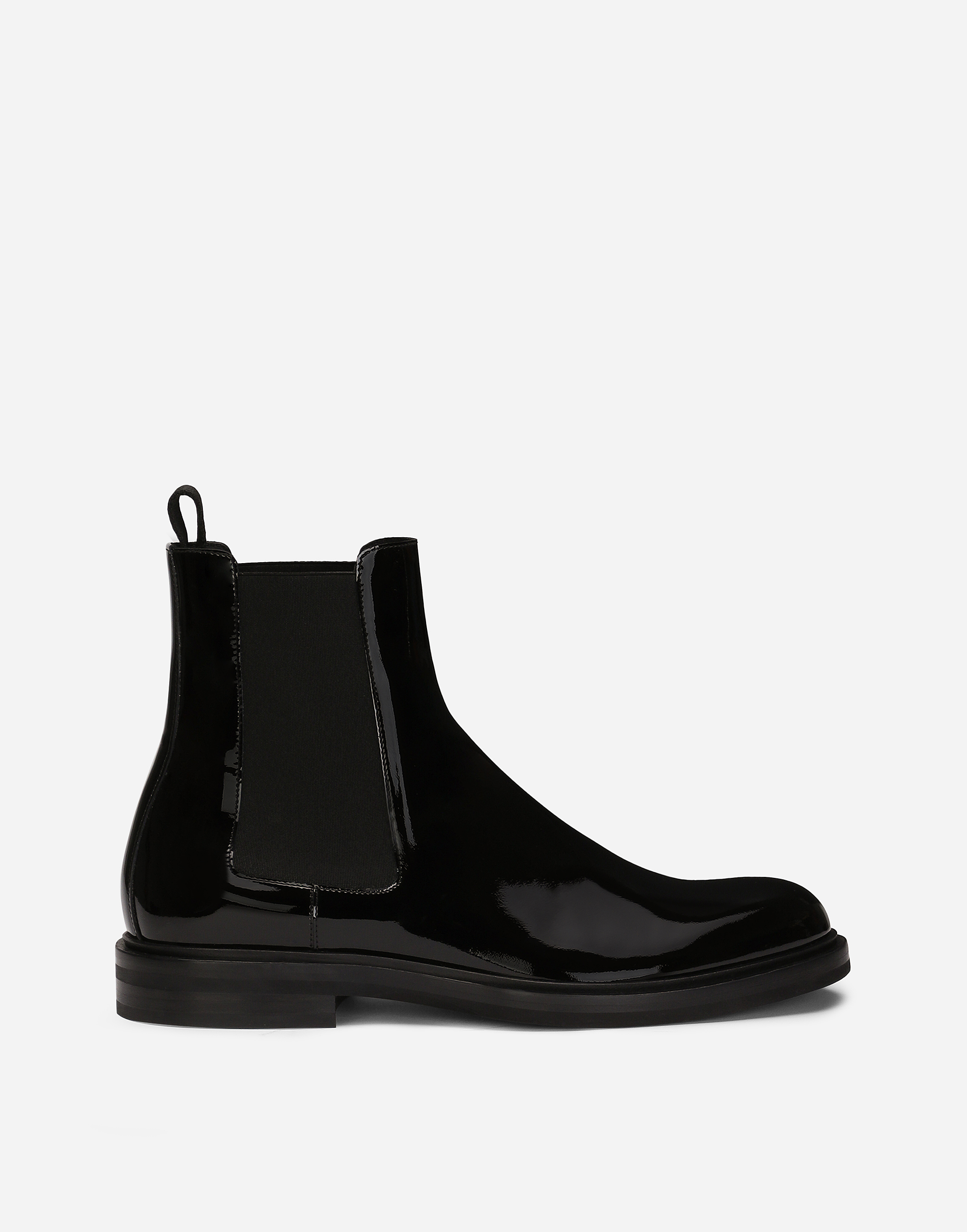 Shop Dolce & Gabbana Calfskin Ankle Boots In Nero