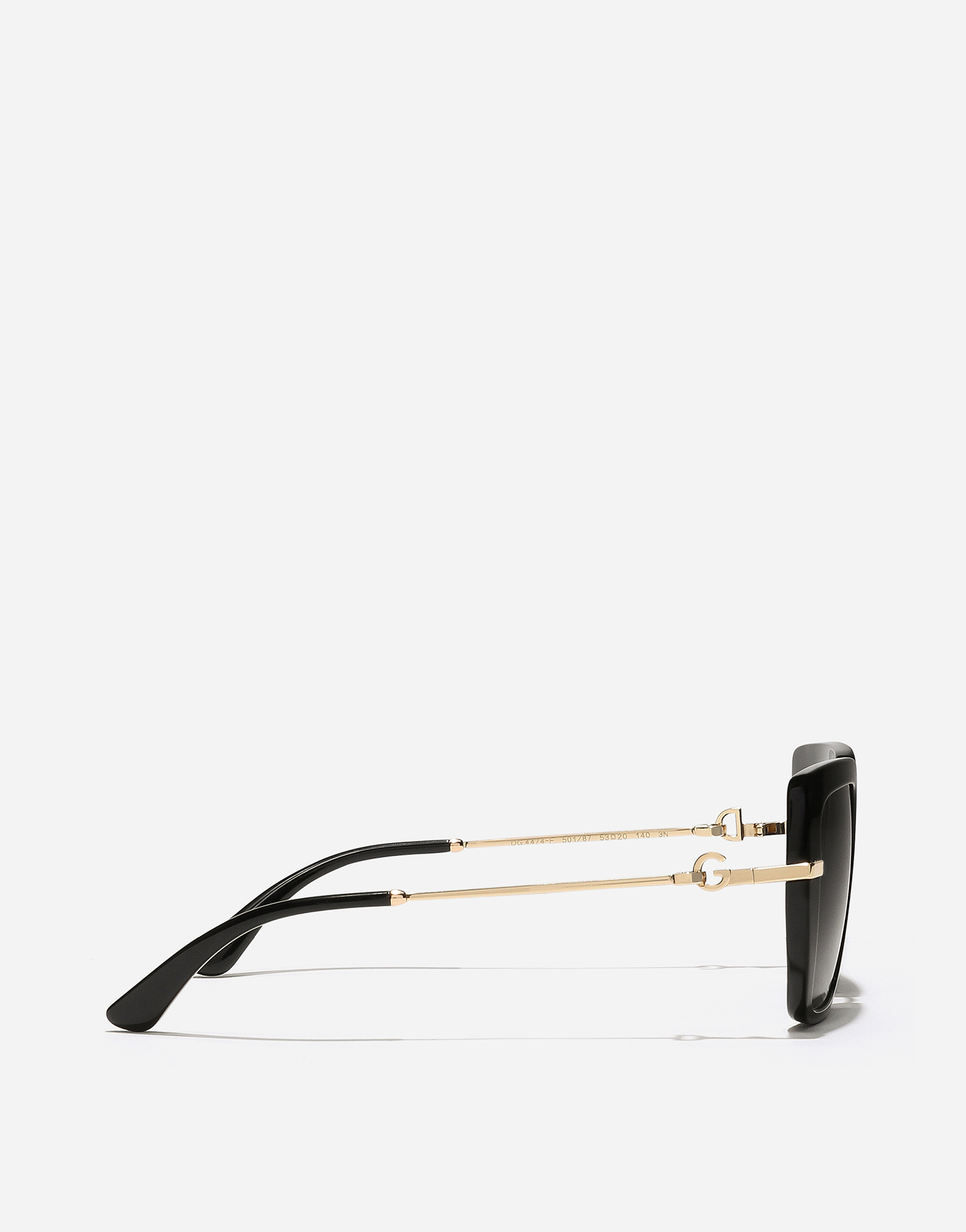 Shop Dolce & Gabbana Dg Flip Sunglasses In Black