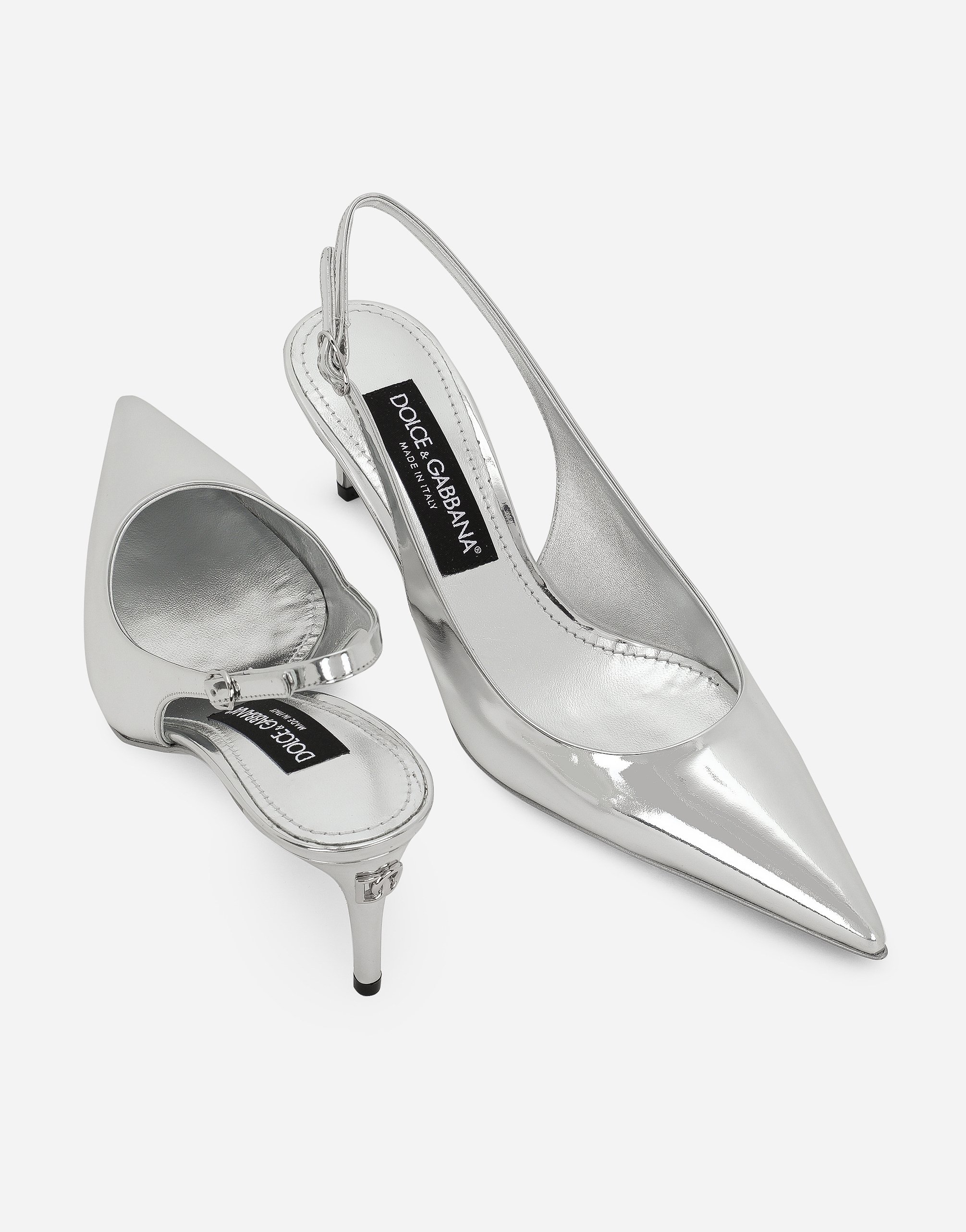 Dolce and 2025 gabbana silver heels