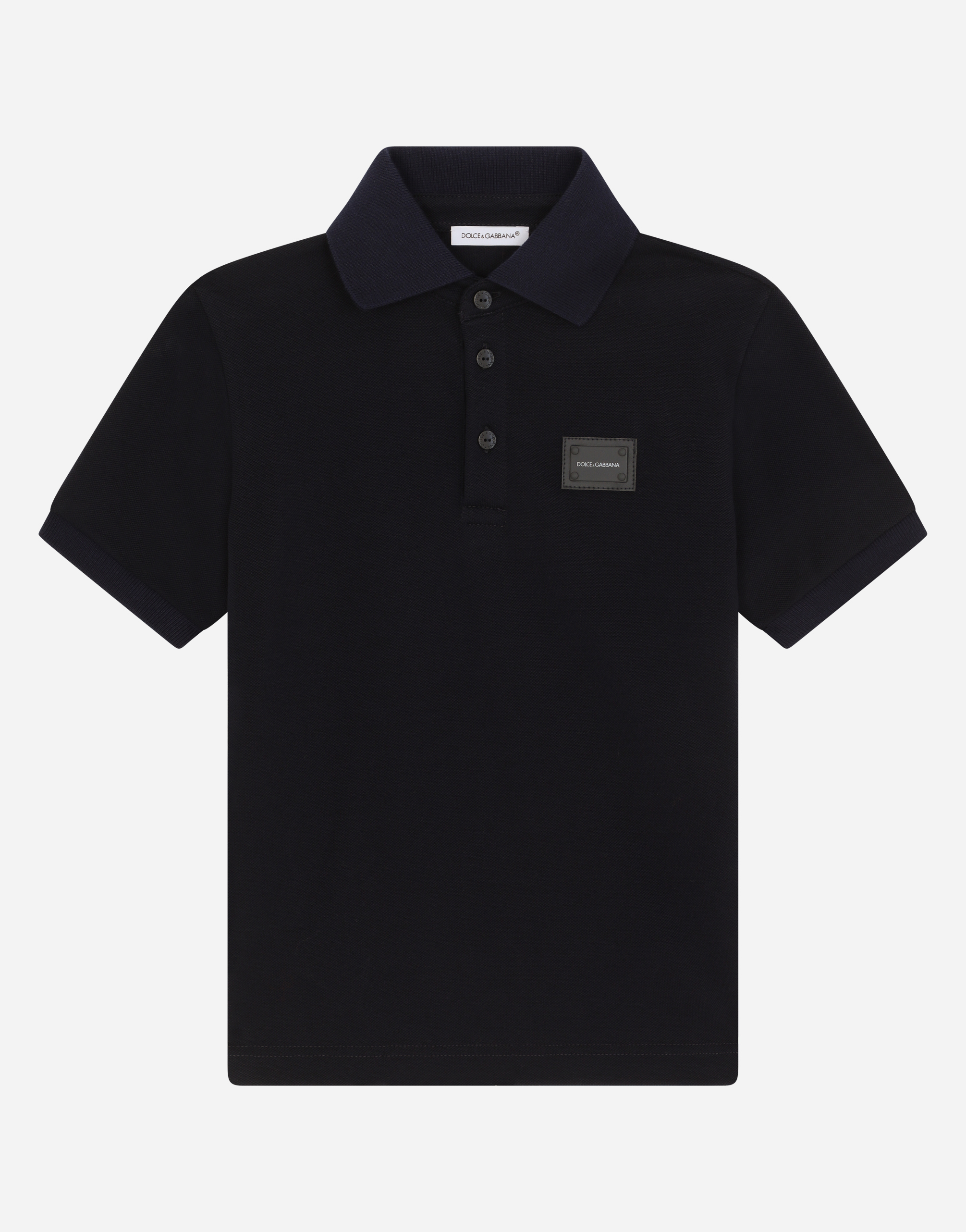 POLO M/C in Blue for Men | Dolce&Gabbana®