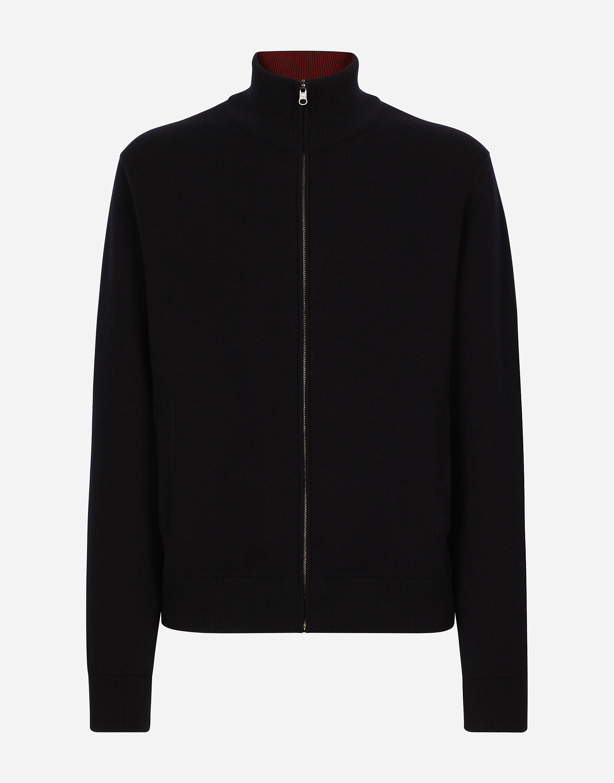 Zip-up cashmere cardigan in Blue for Men | Dolce&Gabbana®