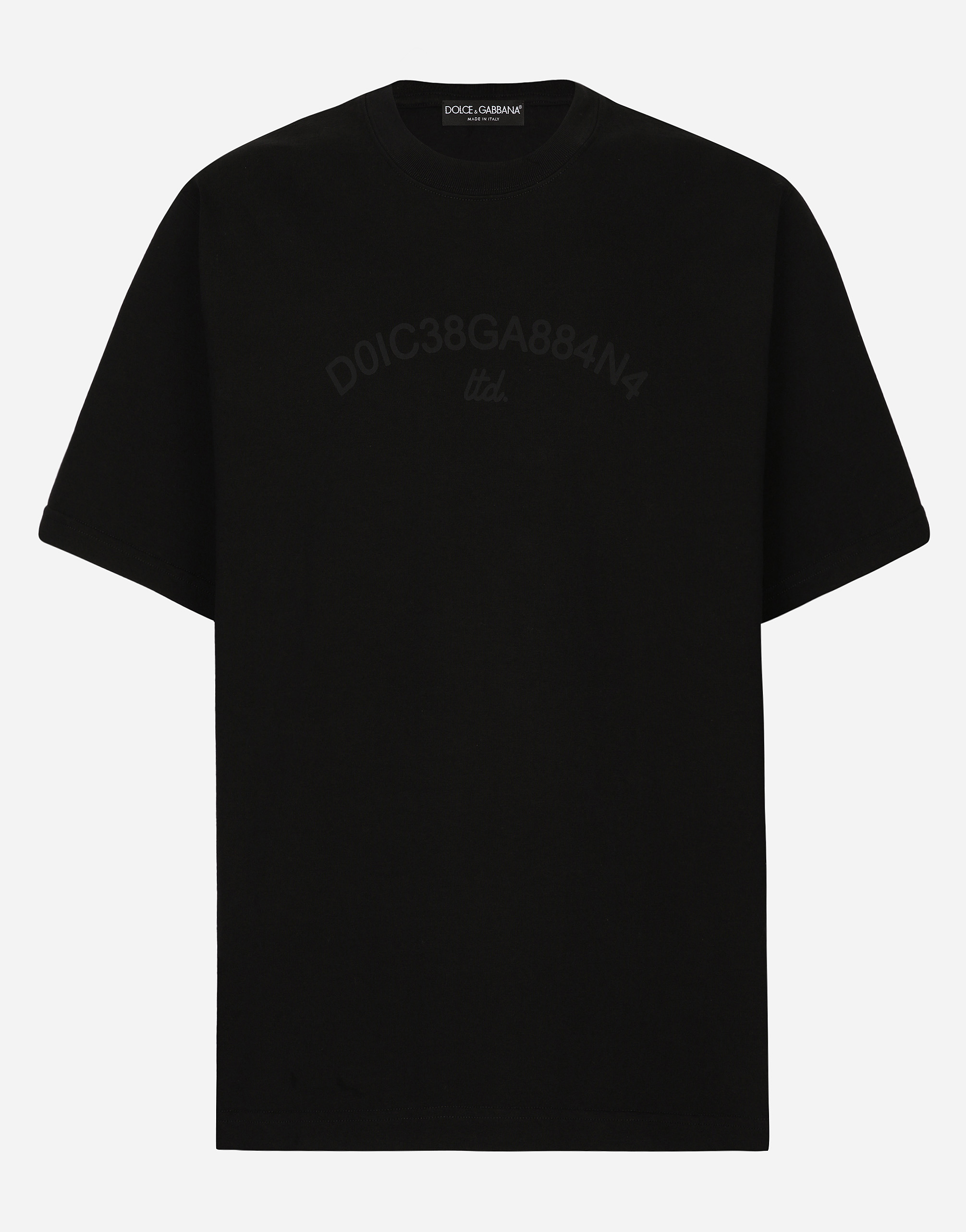 Dolce & Gabbana Cotton T-shirt With Dolce&gabbana Logo In Black