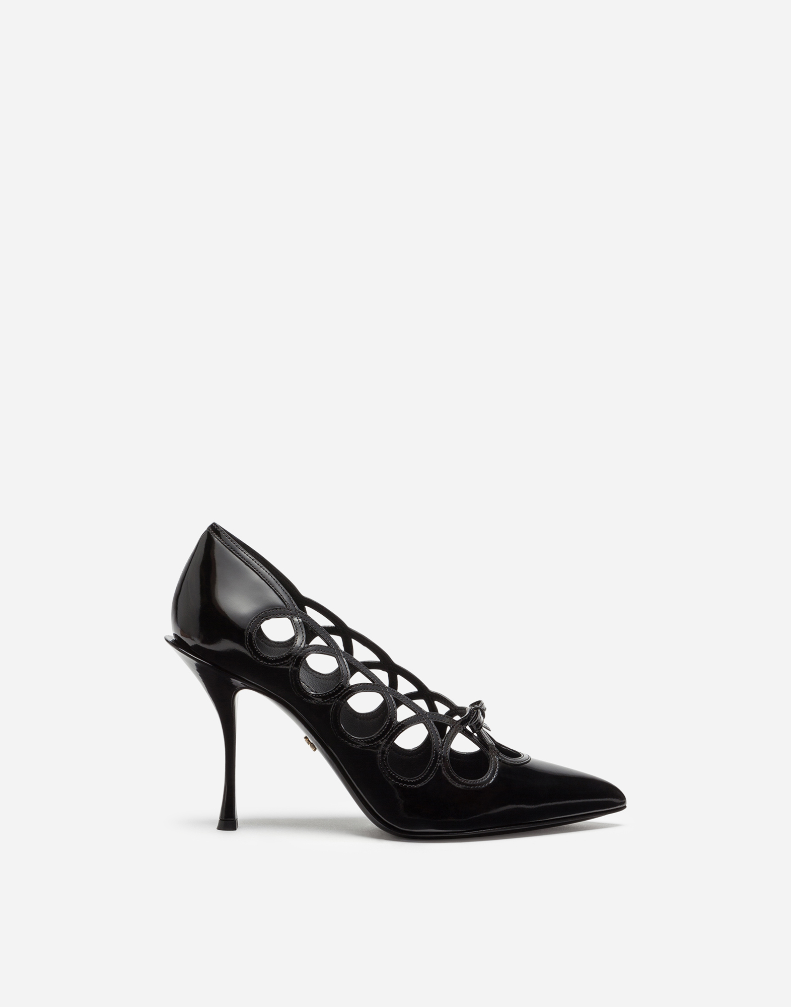 Polished calfskin pumps