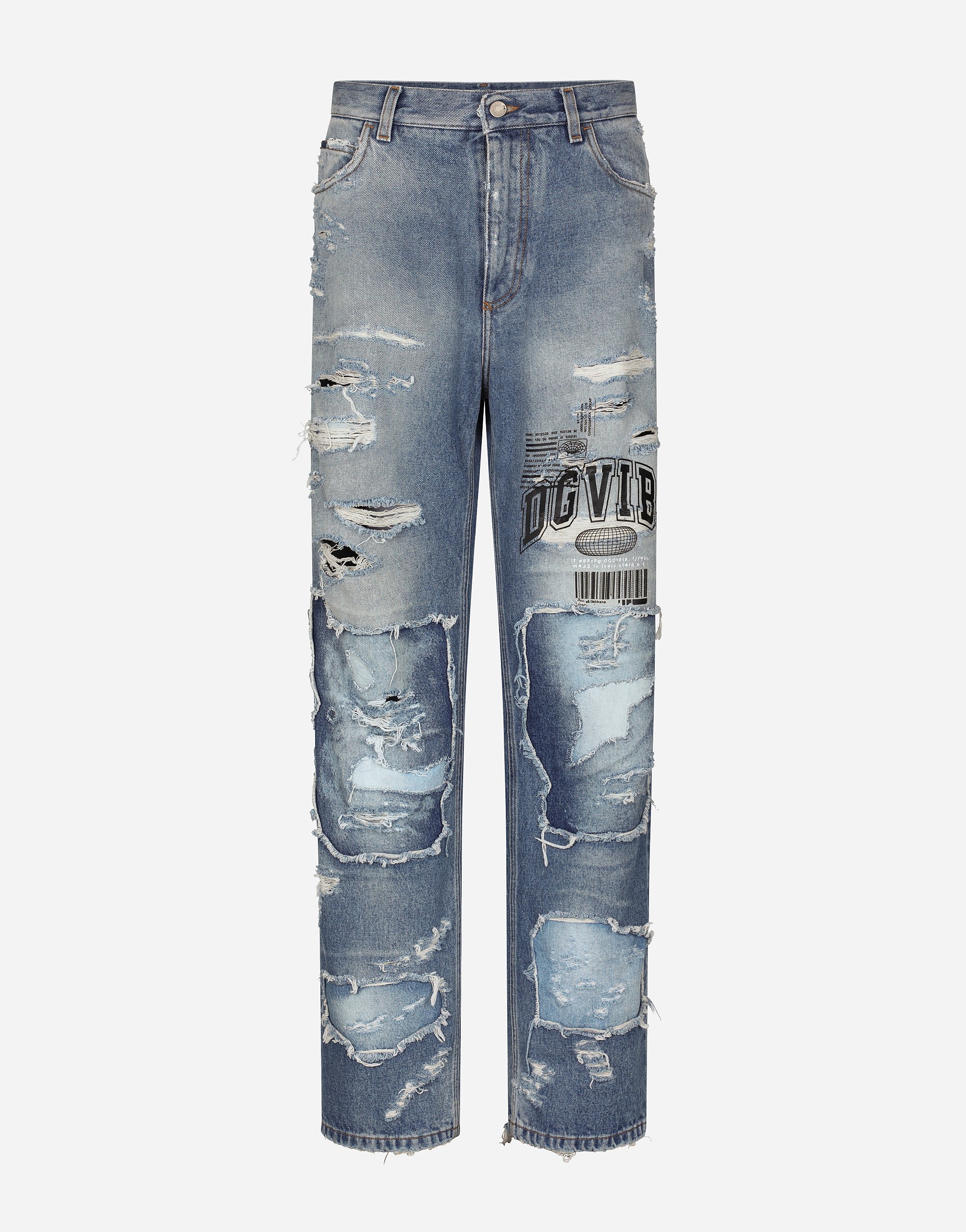 Dolce gabbana hotsell ripped jeans