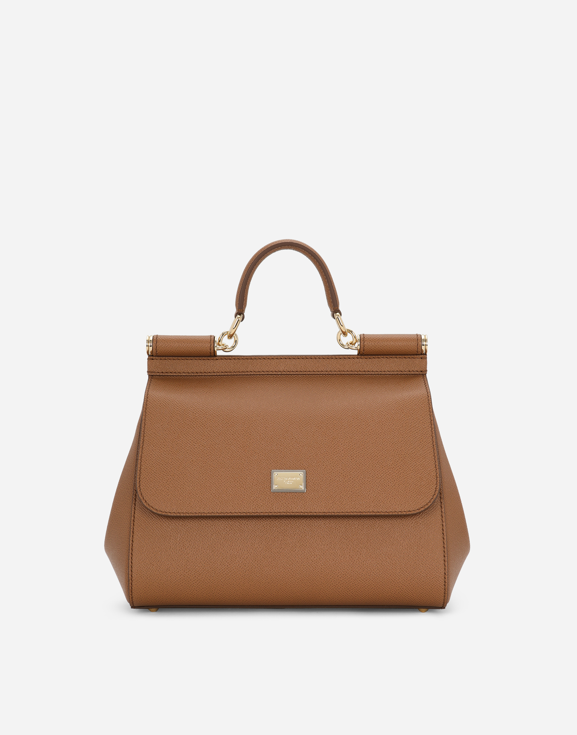 ブラウンのウィメンズ Mittelgrosse Sicily tasche aus dauphine-leder