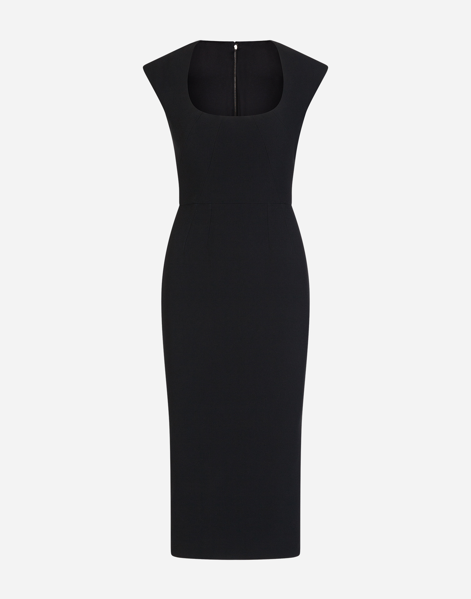 ブラックのウィメンズ Longuette dress in cady | Dolce&Gabbana®