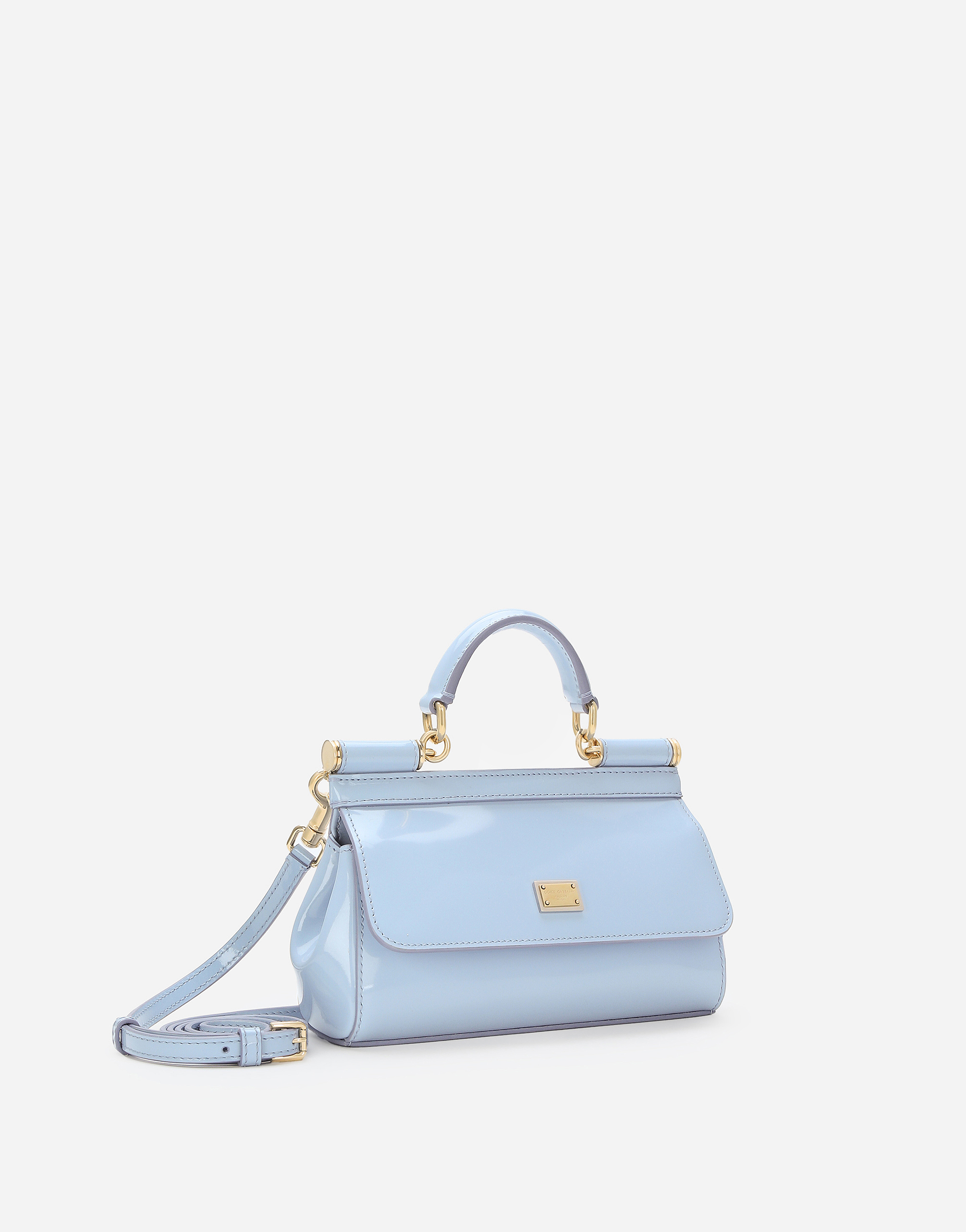 Shop Dolce & Gabbana Small Sicily Handbag In Light Blue