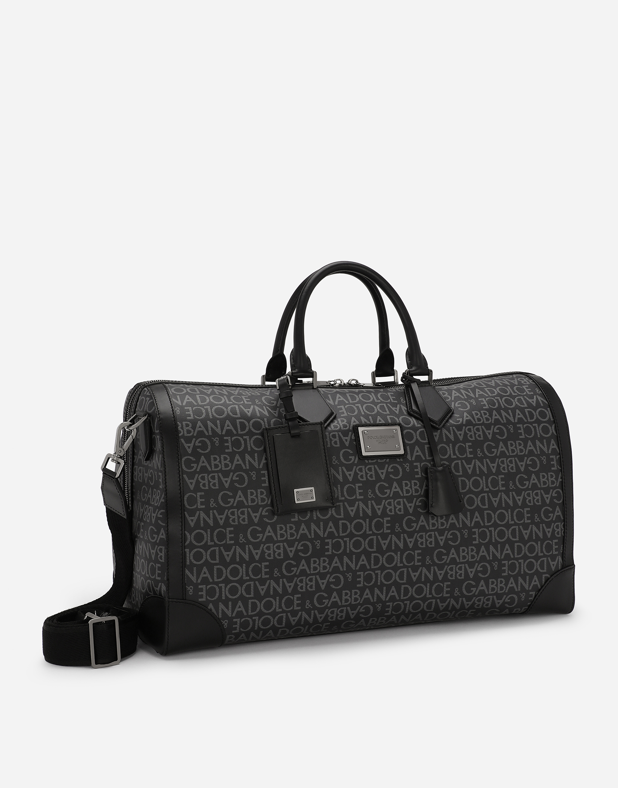 Shop Dolce & Gabbana Printed Jacquard Holdall In Multicolor