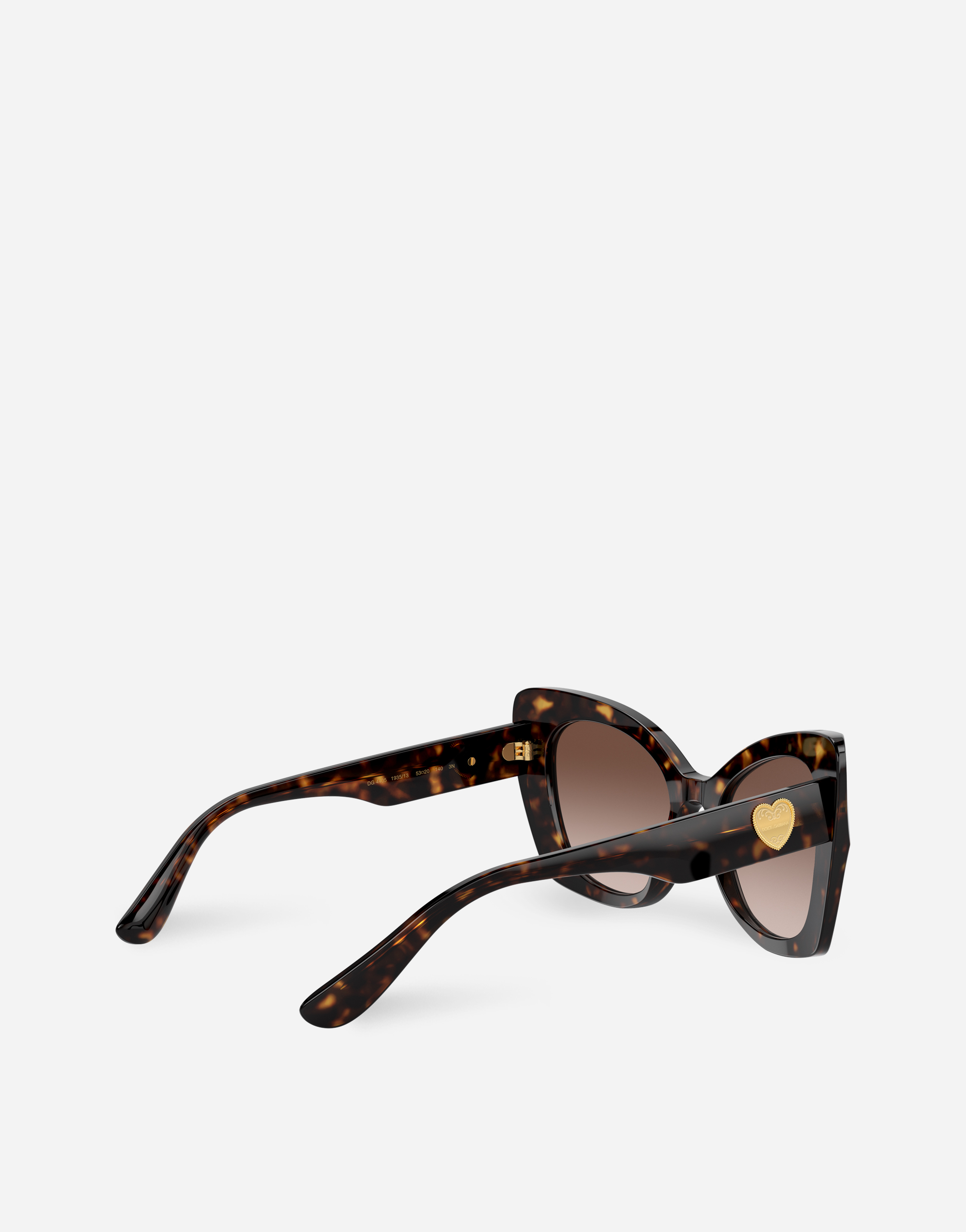 Shop Dolce & Gabbana Dg Devotion Sunglasses In Brown