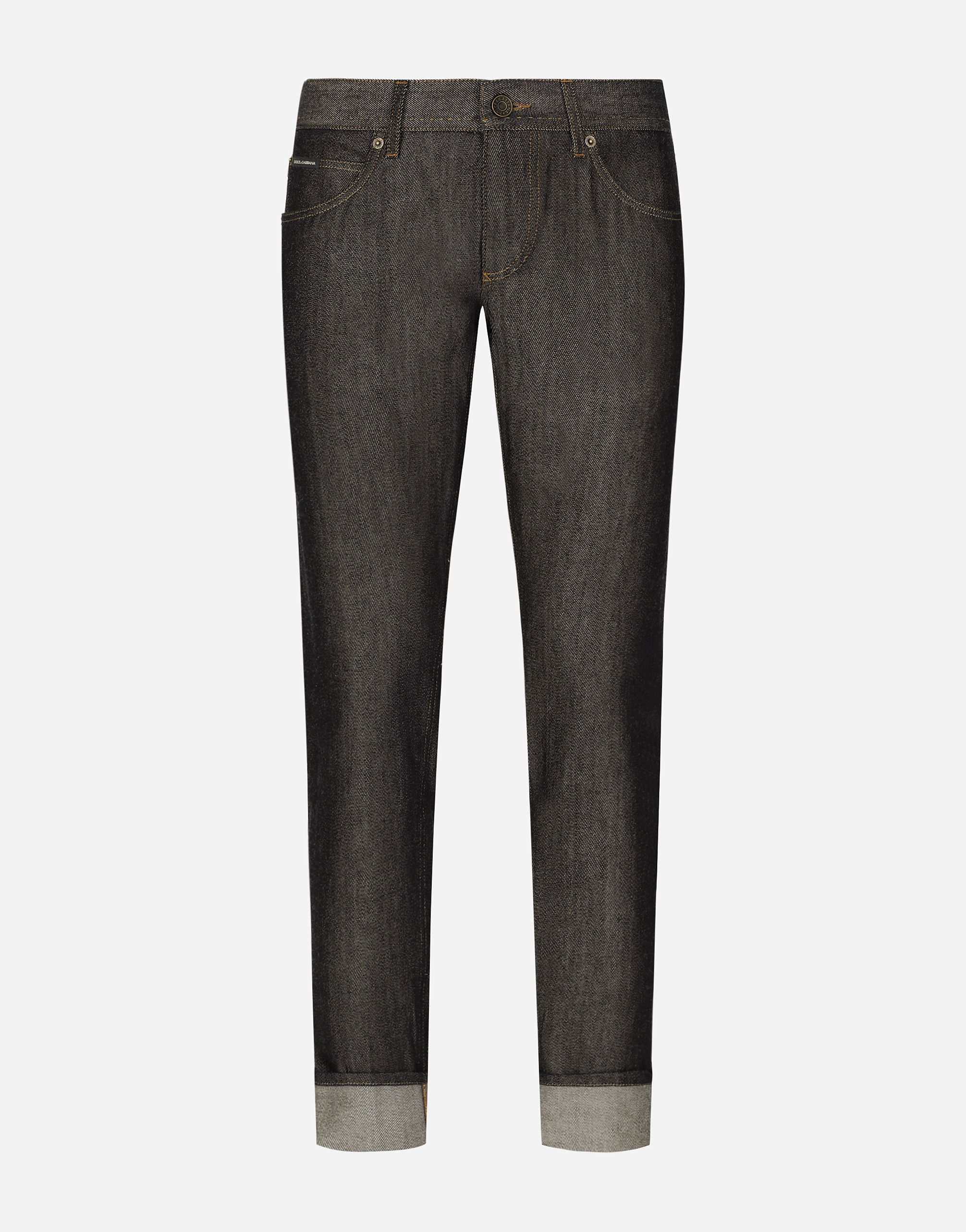 Shop Dolce & Gabbana Regular-fit Blue Denim Jeans In マルチカラー