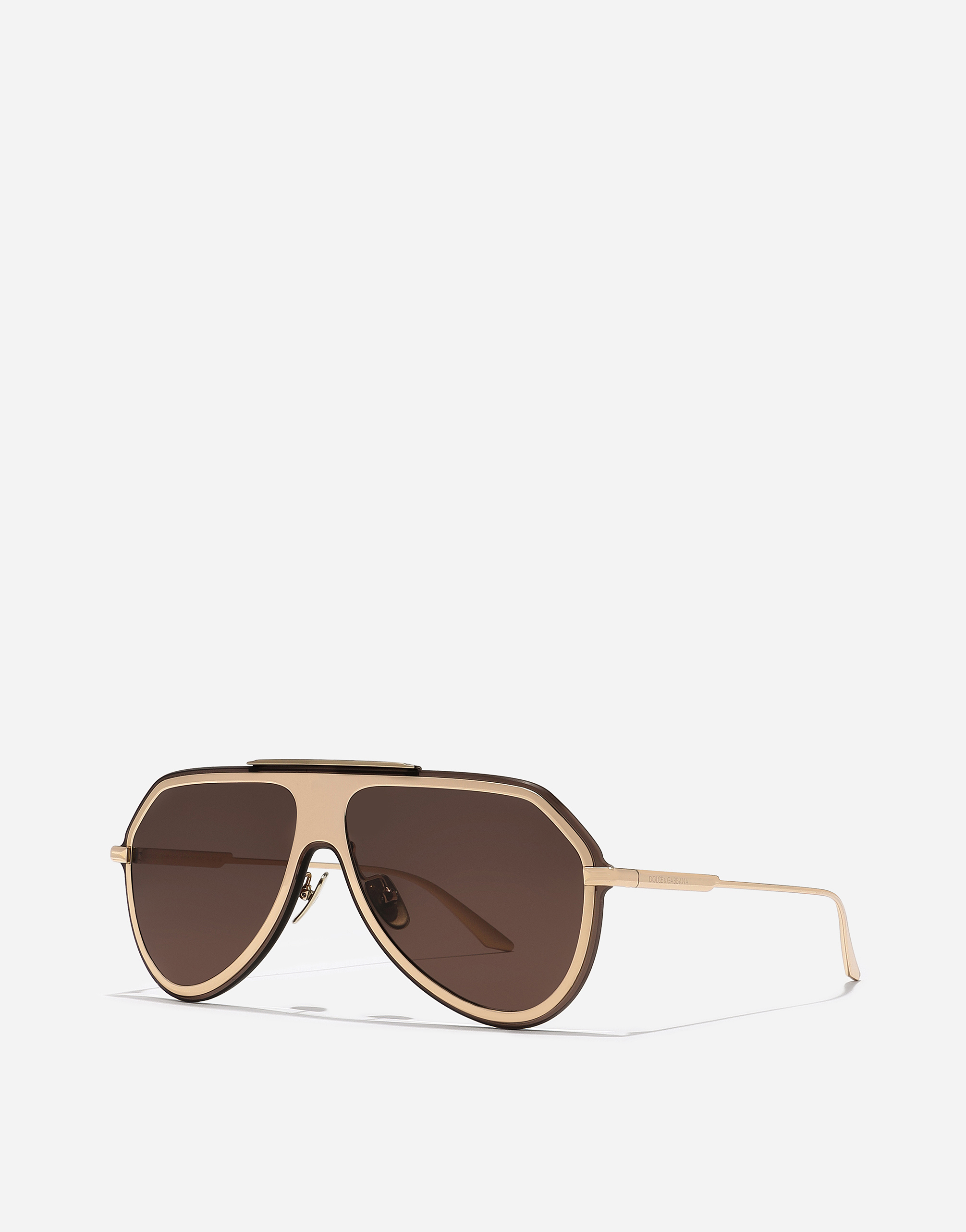 Shop Dolce & Gabbana Dg Metal Classic Sunglasses In Gold