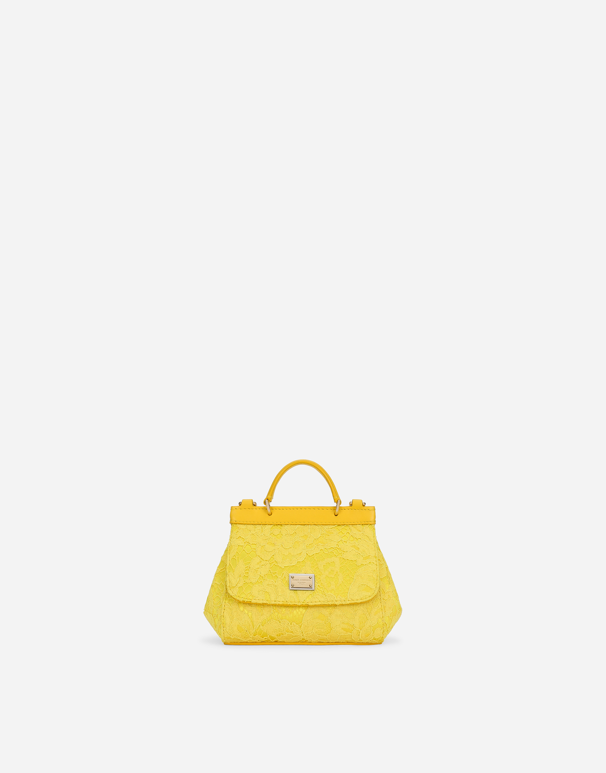 Mini Sicily handbag in Yellow for Girls | Dolce&Gabbana®