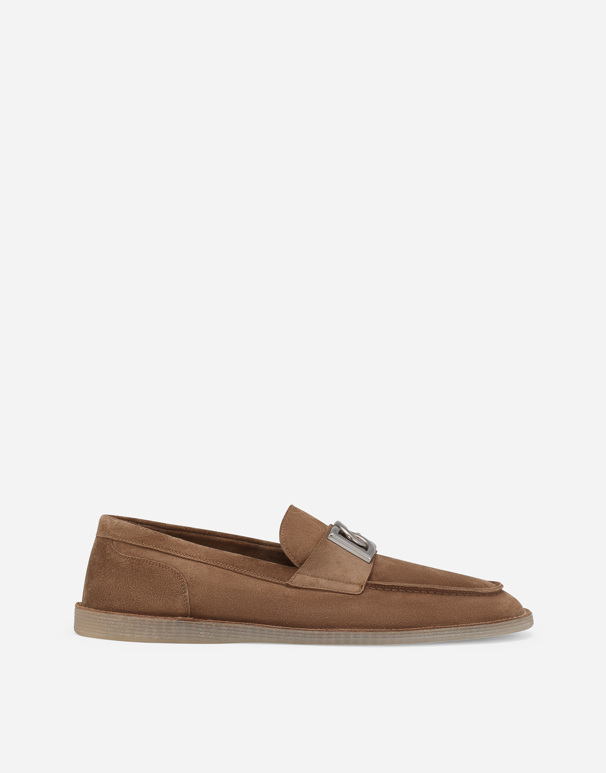 Suede loafers in Brown for Men | Dolce&Gabbana®