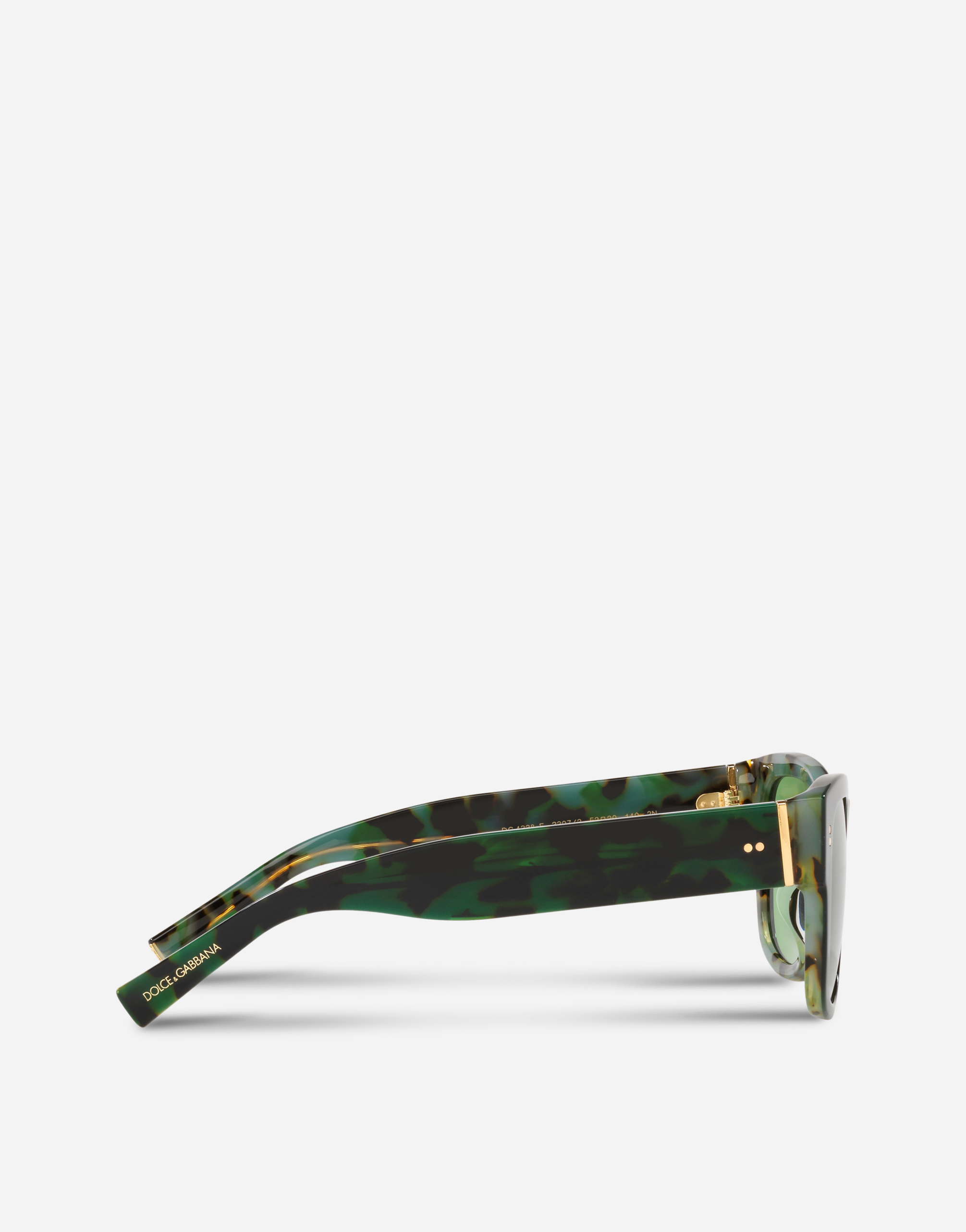 HAVANA GREEN/BLUEのメンズ Eccentric sartorial sunglasses ...