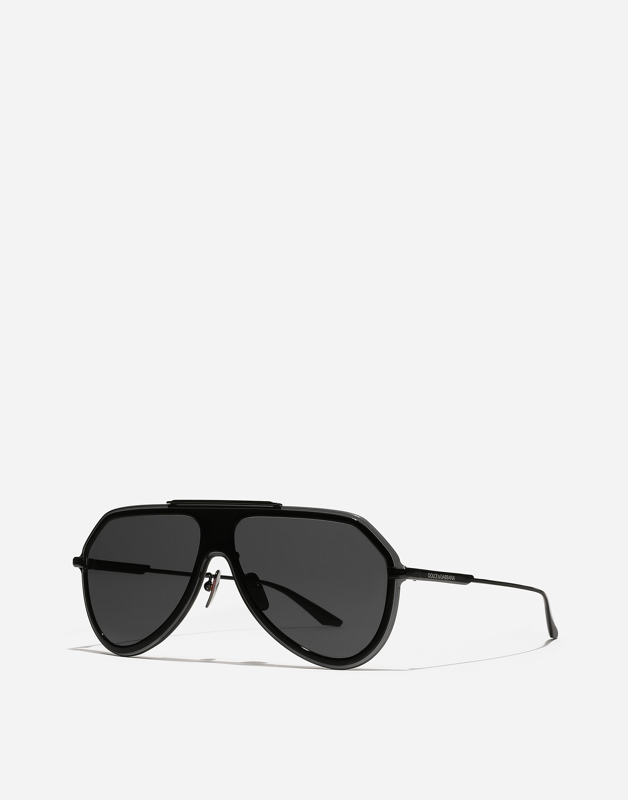 Shop Dolce & Gabbana Dg Metal Classic Sunglasses In Black