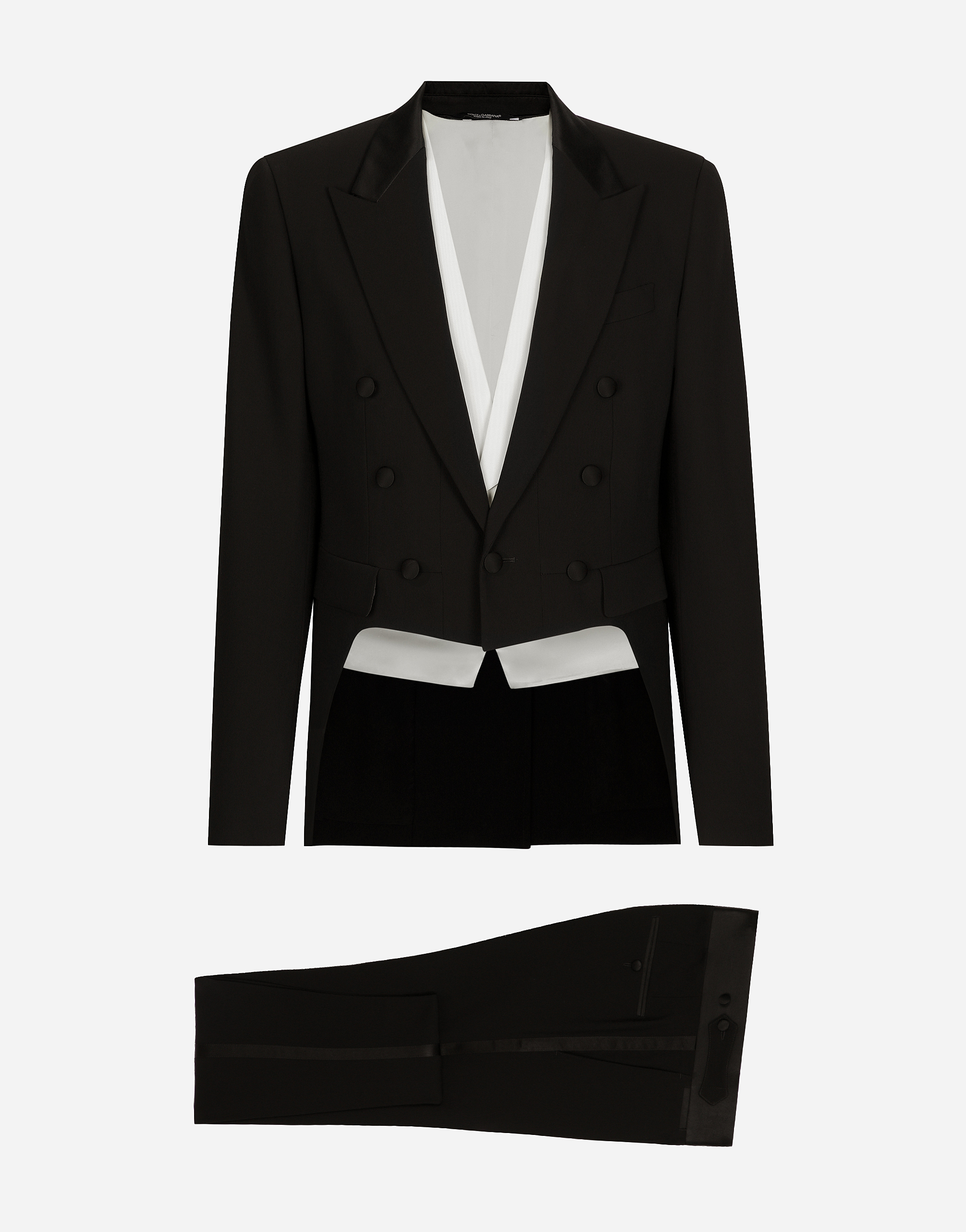 Shop Dolce & Gabbana Single-breasted Tuxedo Suit In Black