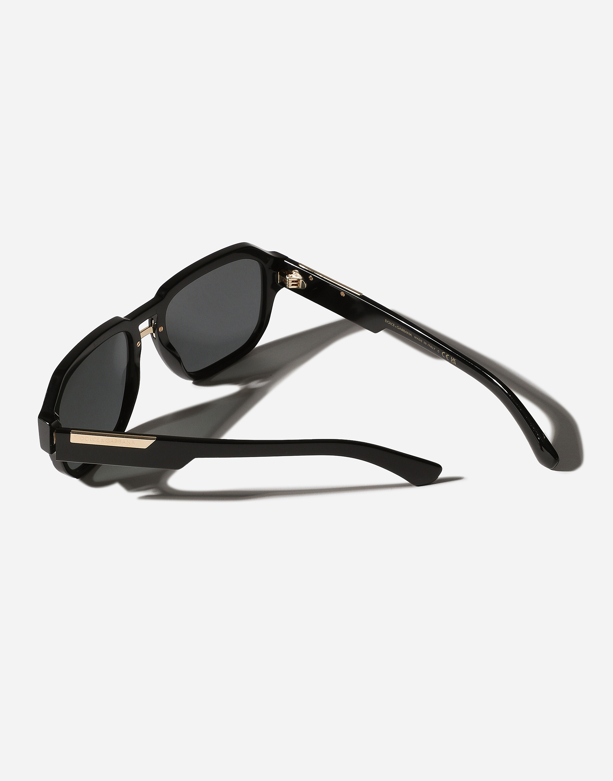 Shop Dolce & Gabbana Mirror Logo Sunglasses In Generic