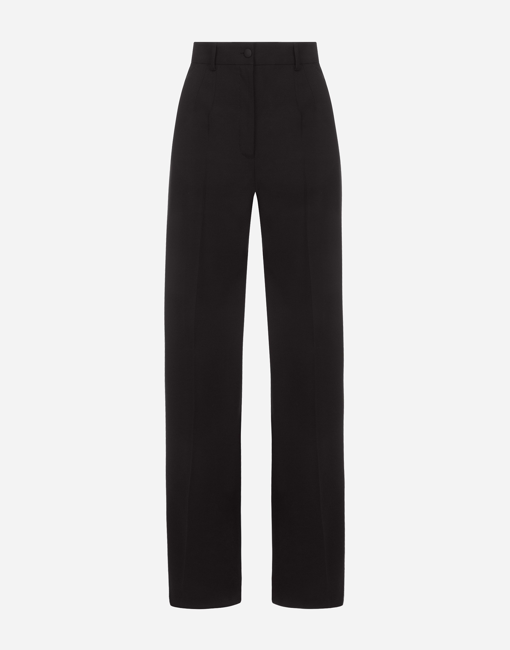 Flared woolen pants