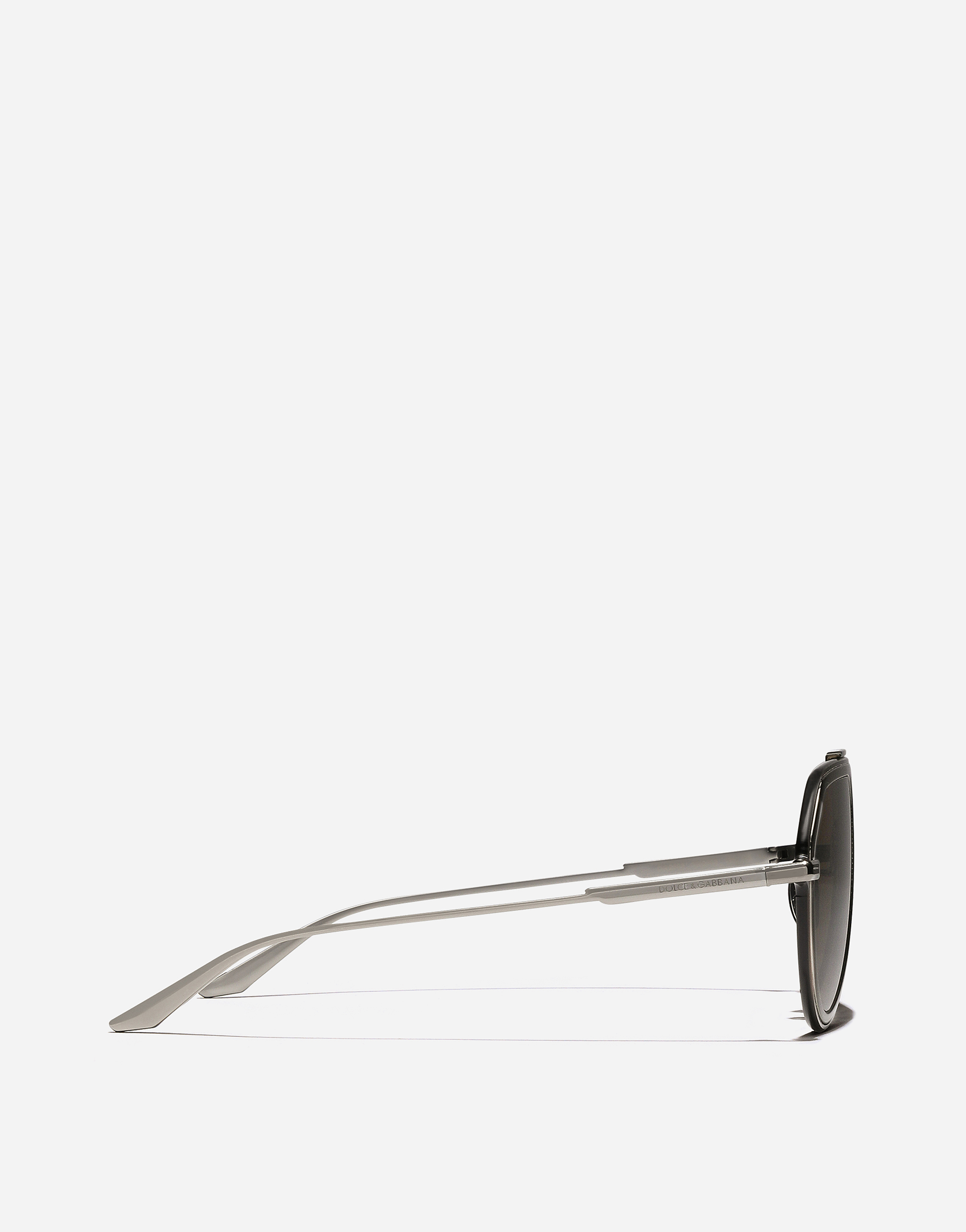 Shop Dolce & Gabbana Dg Metal Classic Sunglasses In Brushed Bronze