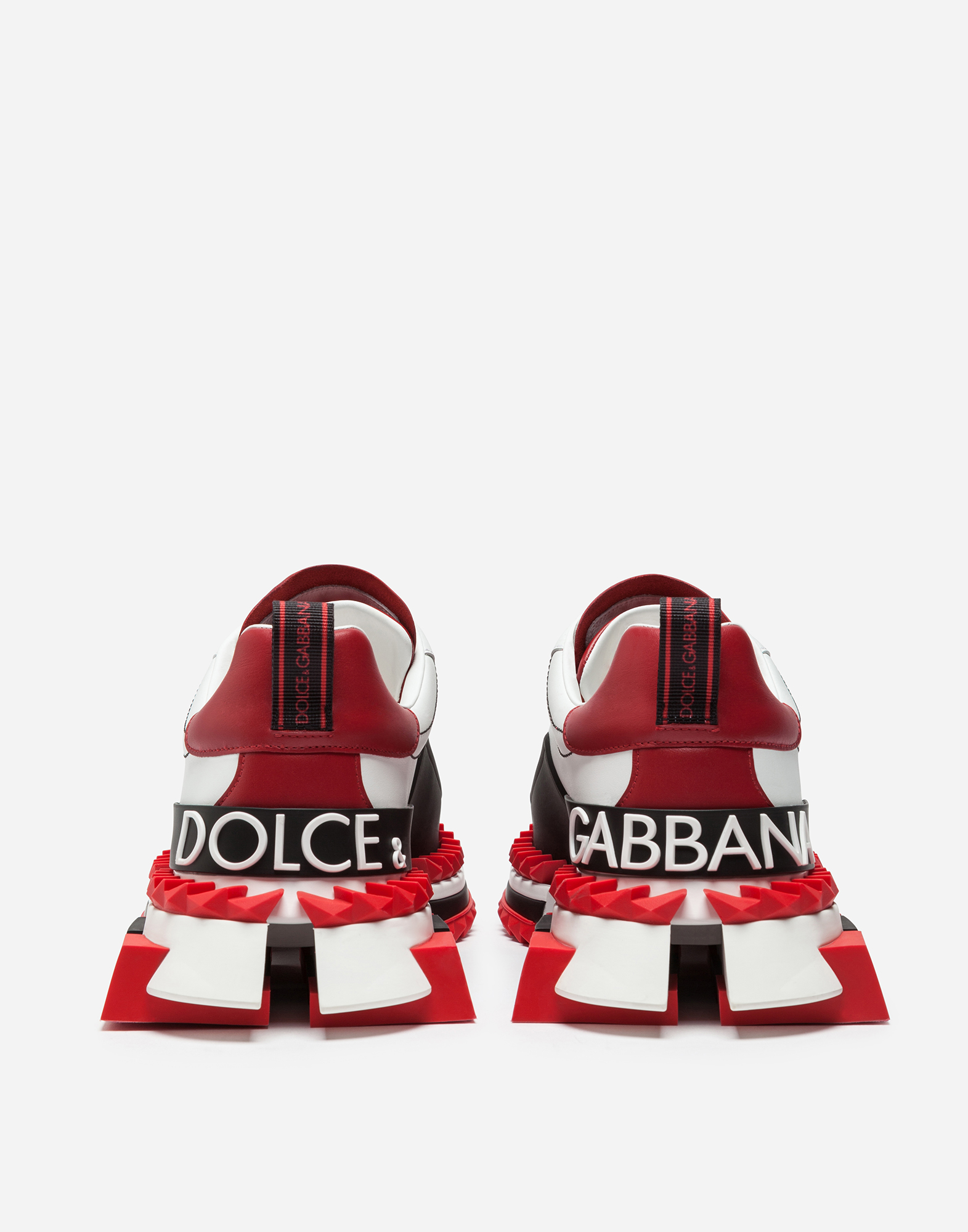 dolce gabbana shoes red and white