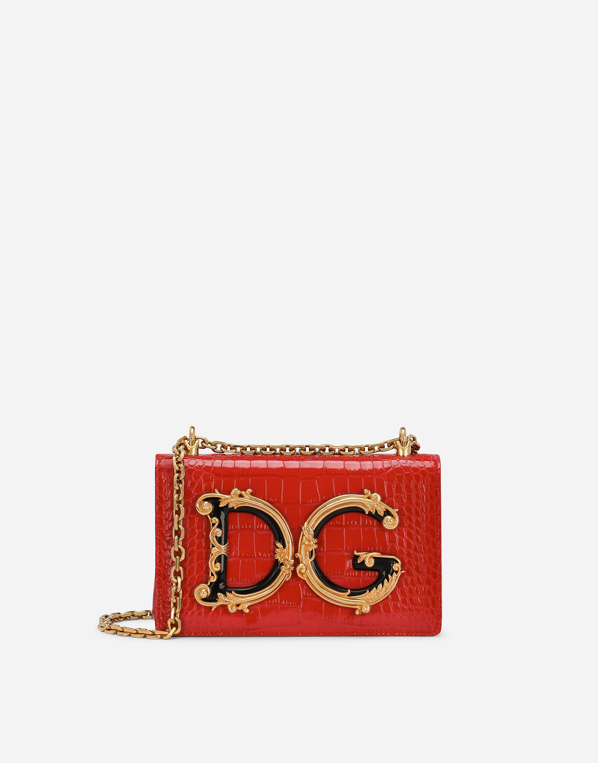 Dolce & Gabbana Multicolor Crocodile and Karung Mini Limited