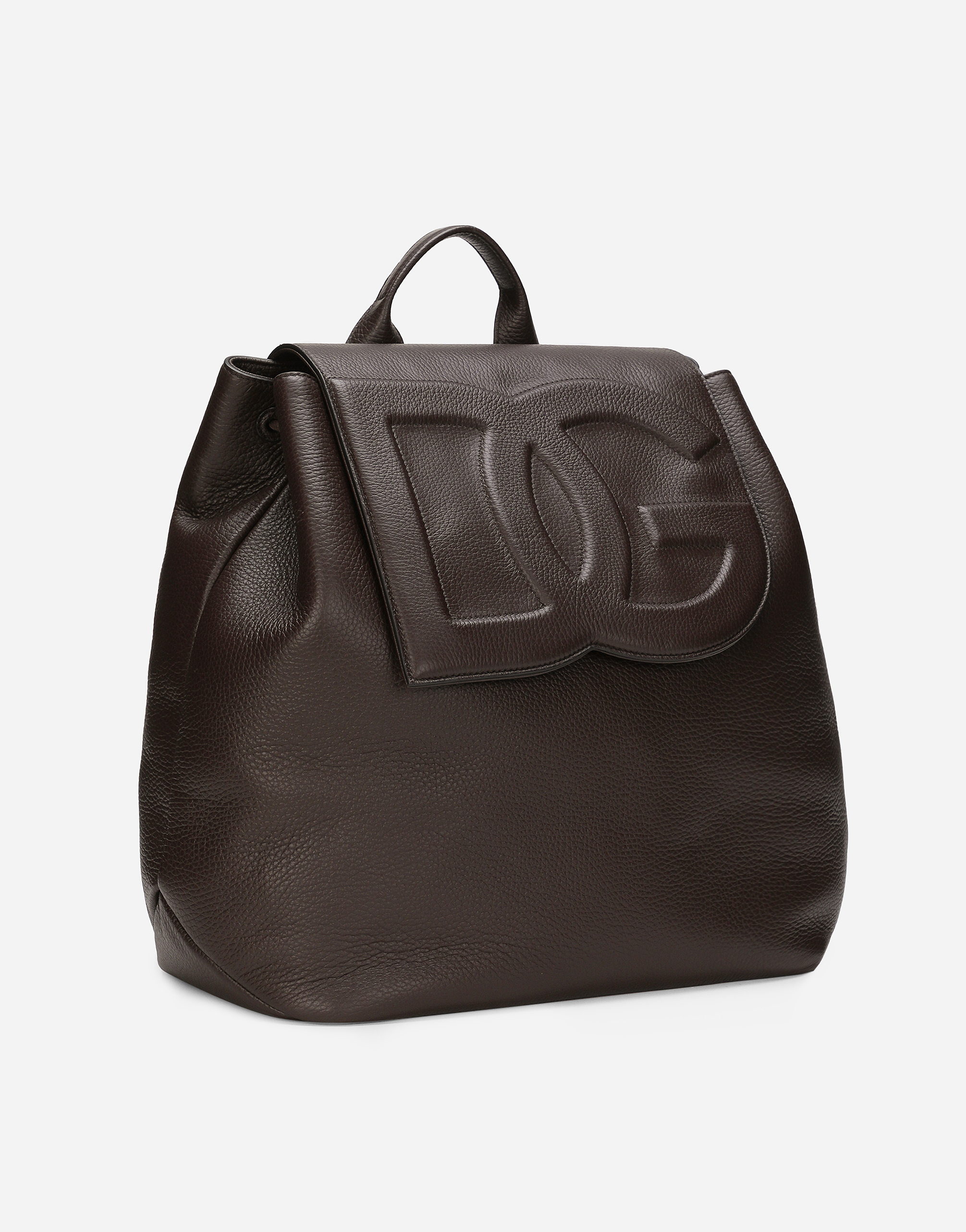 Shop Dolce & Gabbana Deerskin Backpack In ブラウン