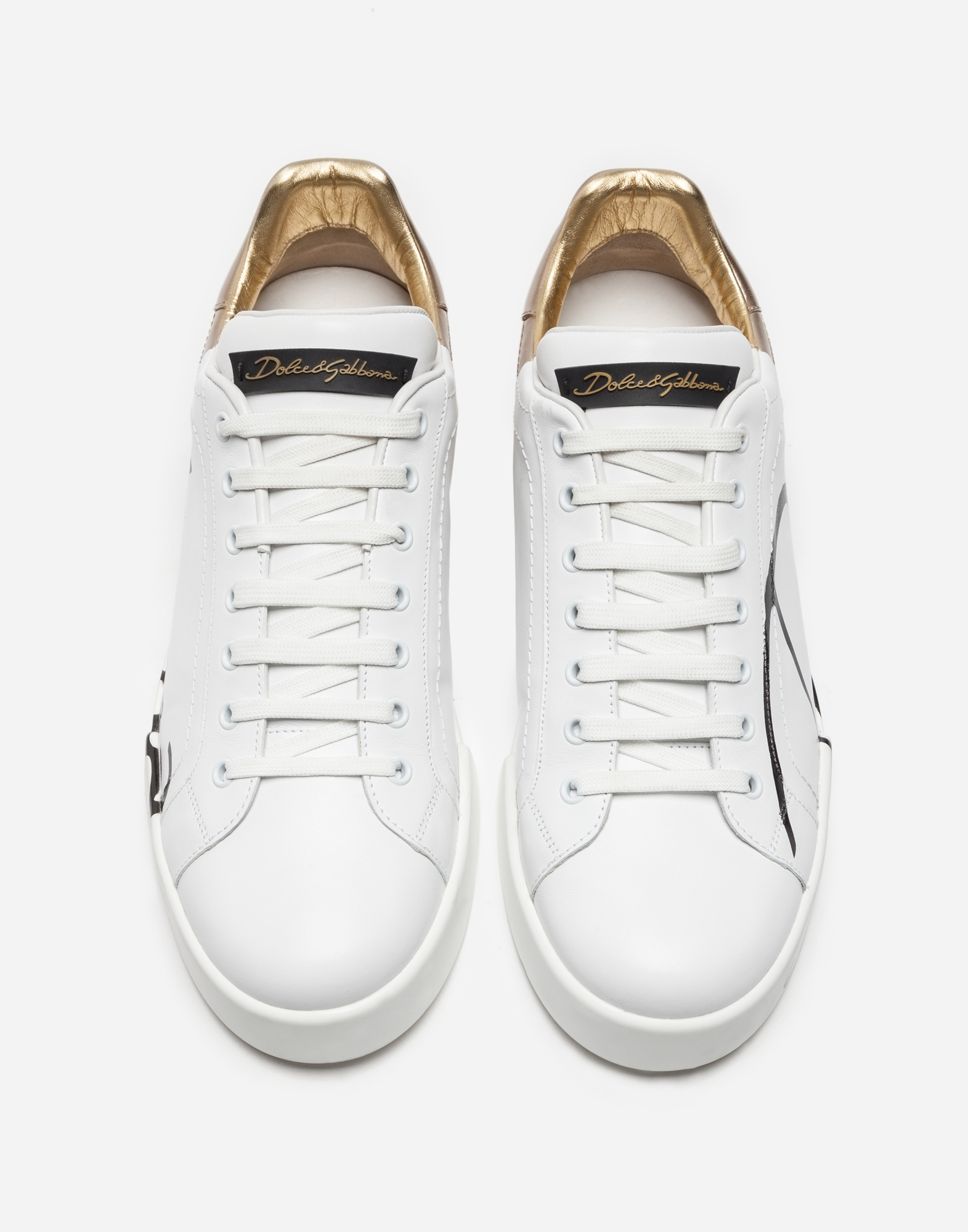 dolce and gabbana leather sneakers