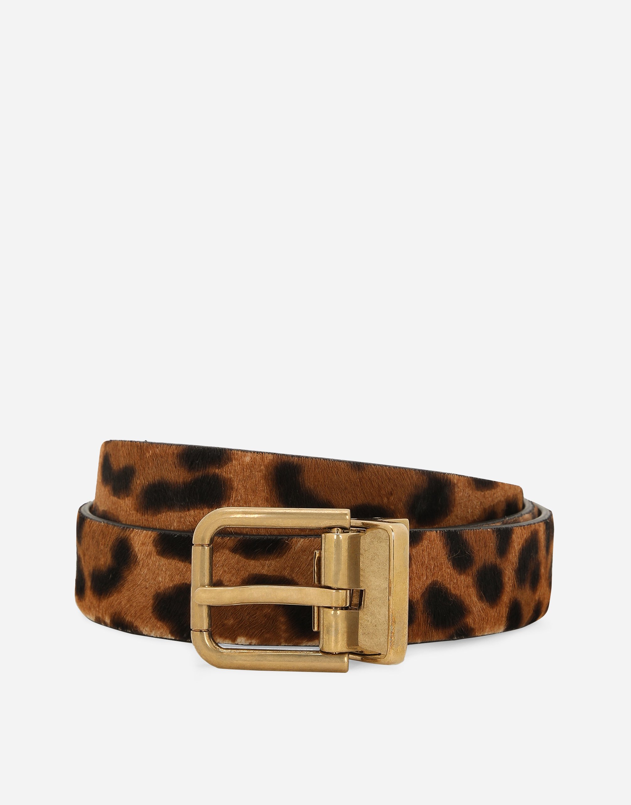 dolce and gabbana leopard belt