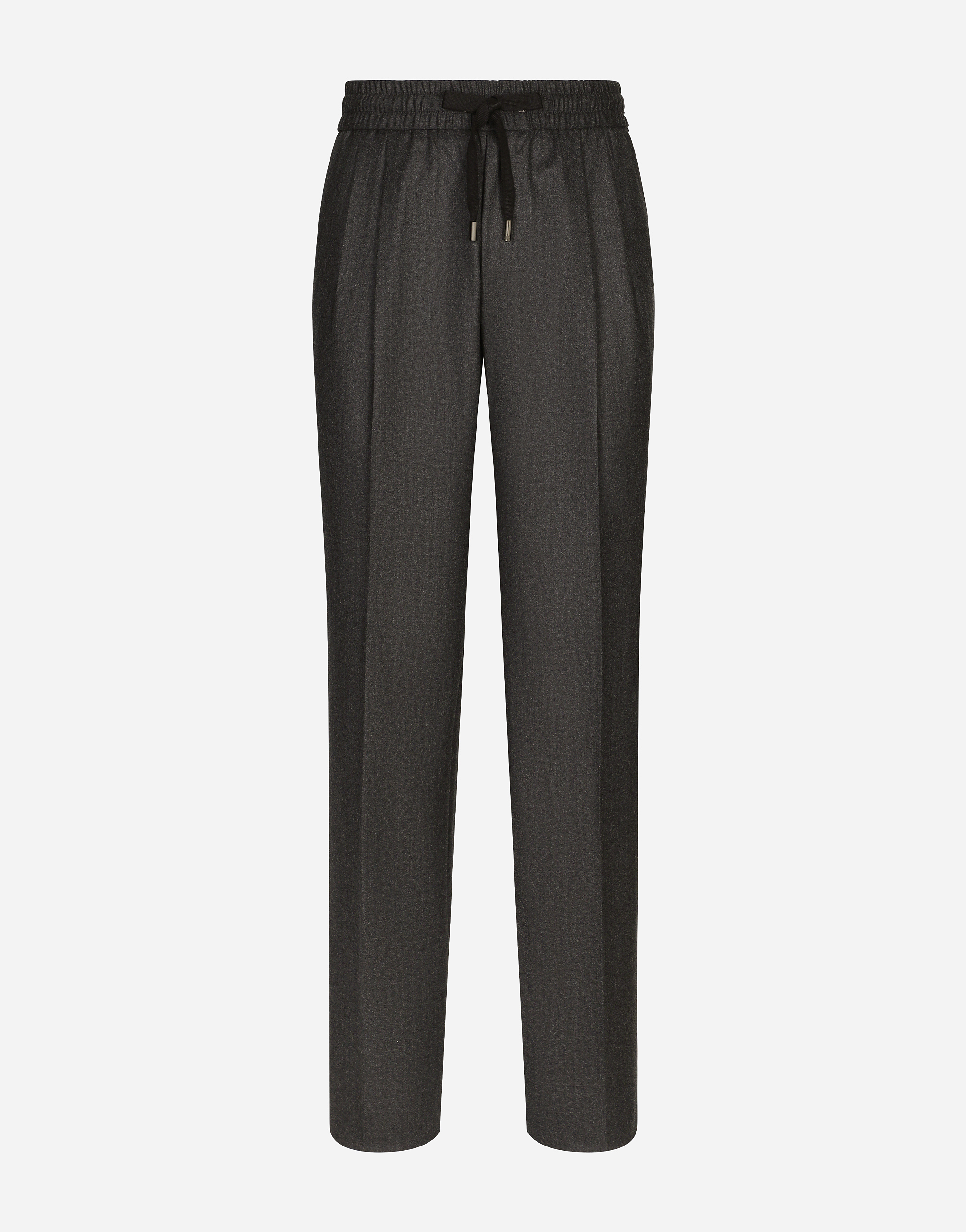 Shop Dolce & Gabbana Flannel Jogging Pants In Grey