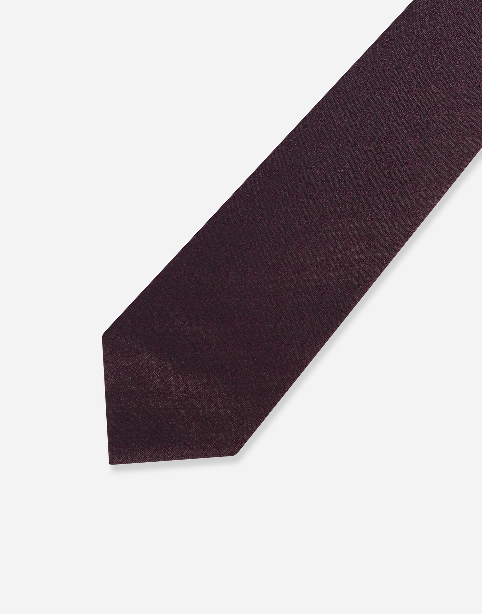 Shop Dolce & Gabbana 8-cm Silk Jacquard Blade Tie With Dg Logo In Purple