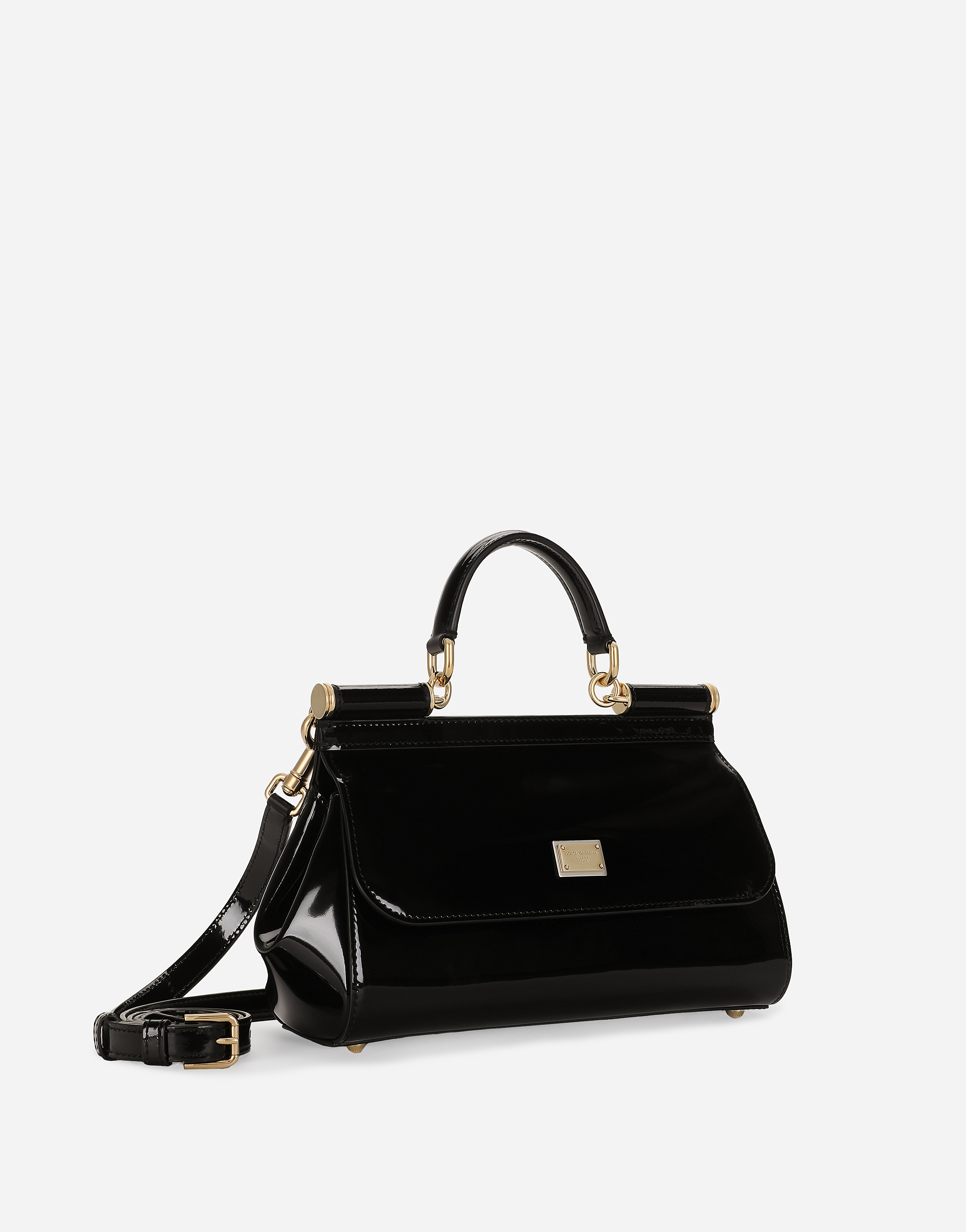 Shop Dolce & Gabbana Elongated Sicily Handbag In ブラック