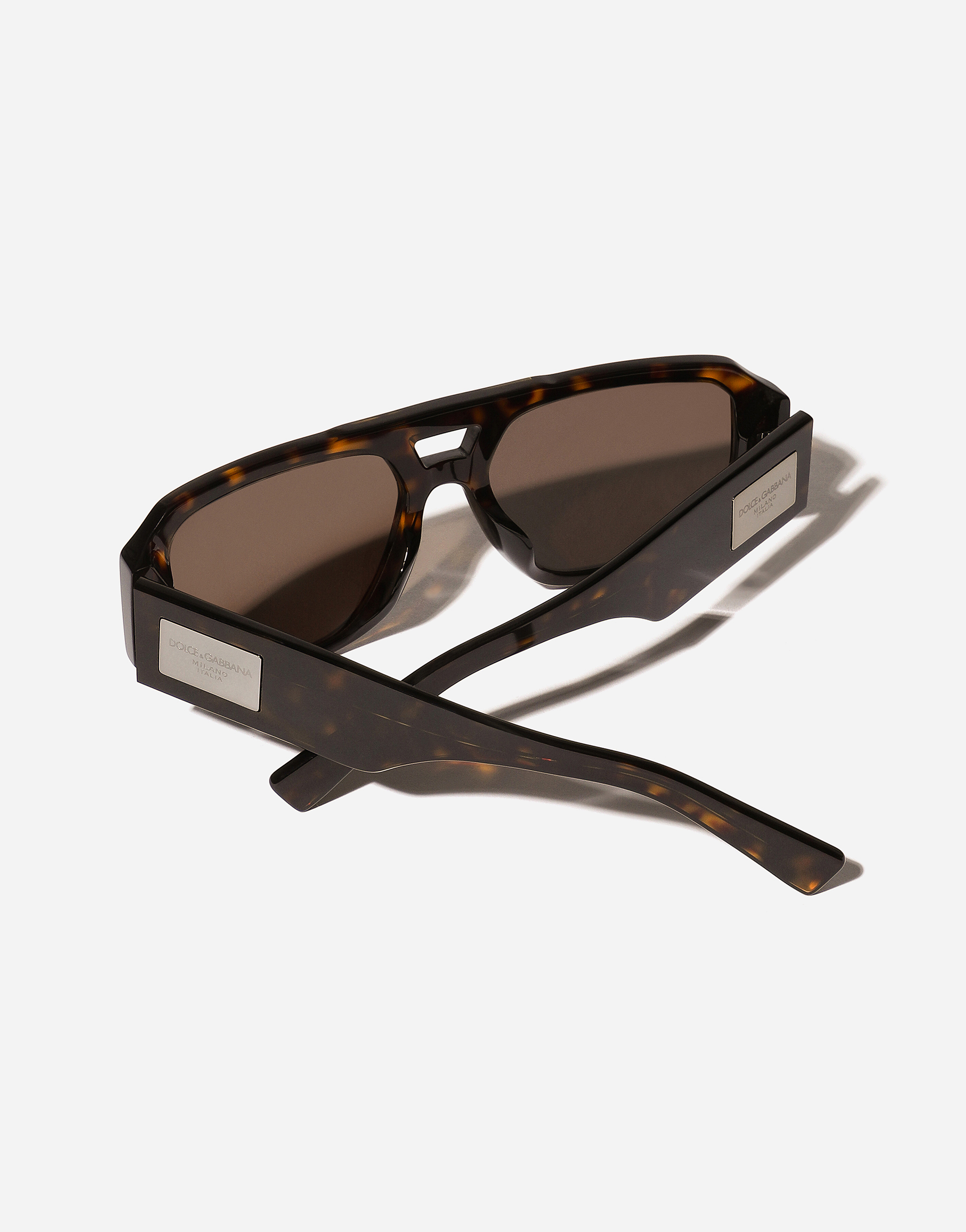 Shop Dolce & Gabbana Dna Sunglasses In Havana