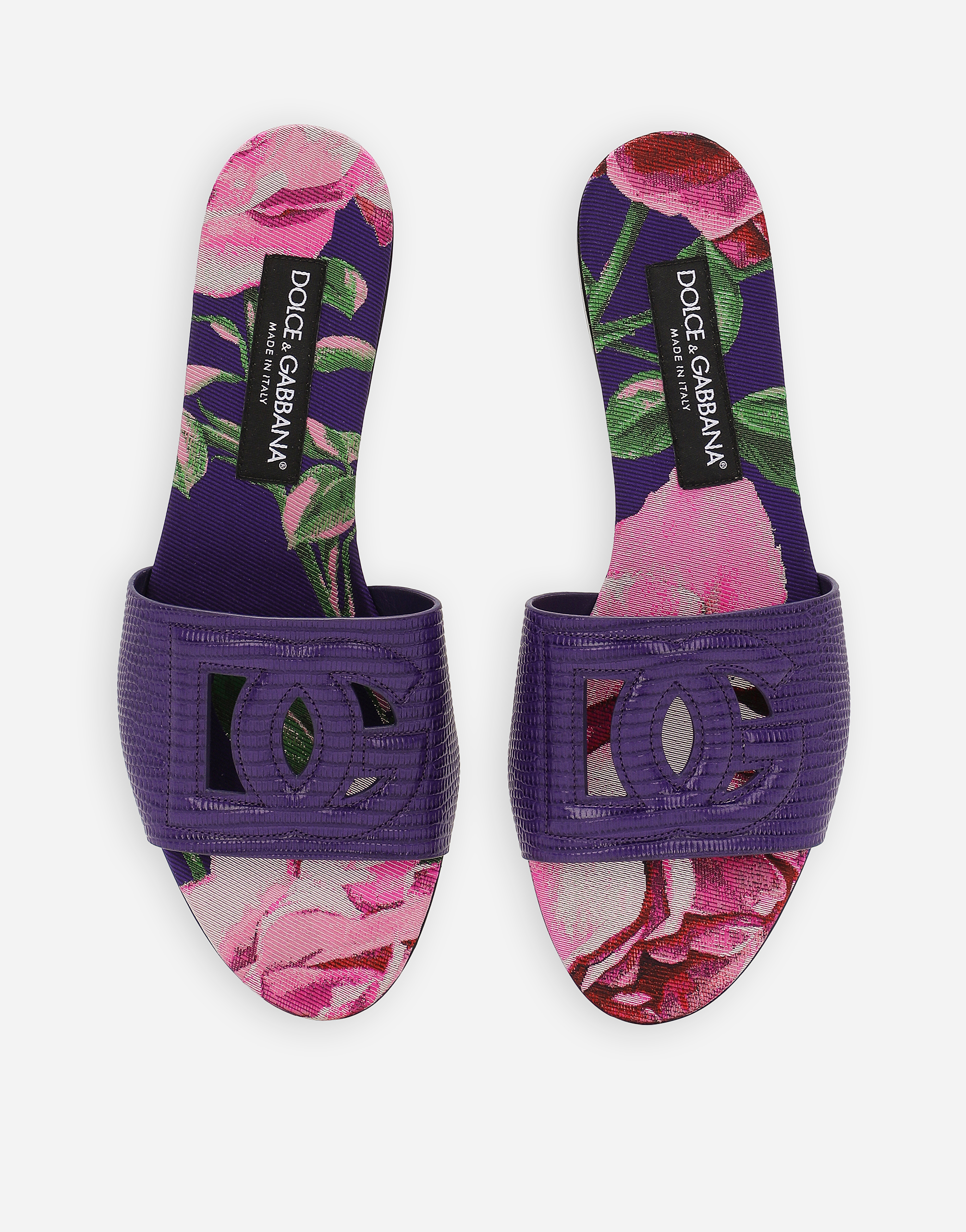 Shop Dolce & Gabbana Ciabatta Flat In Purple