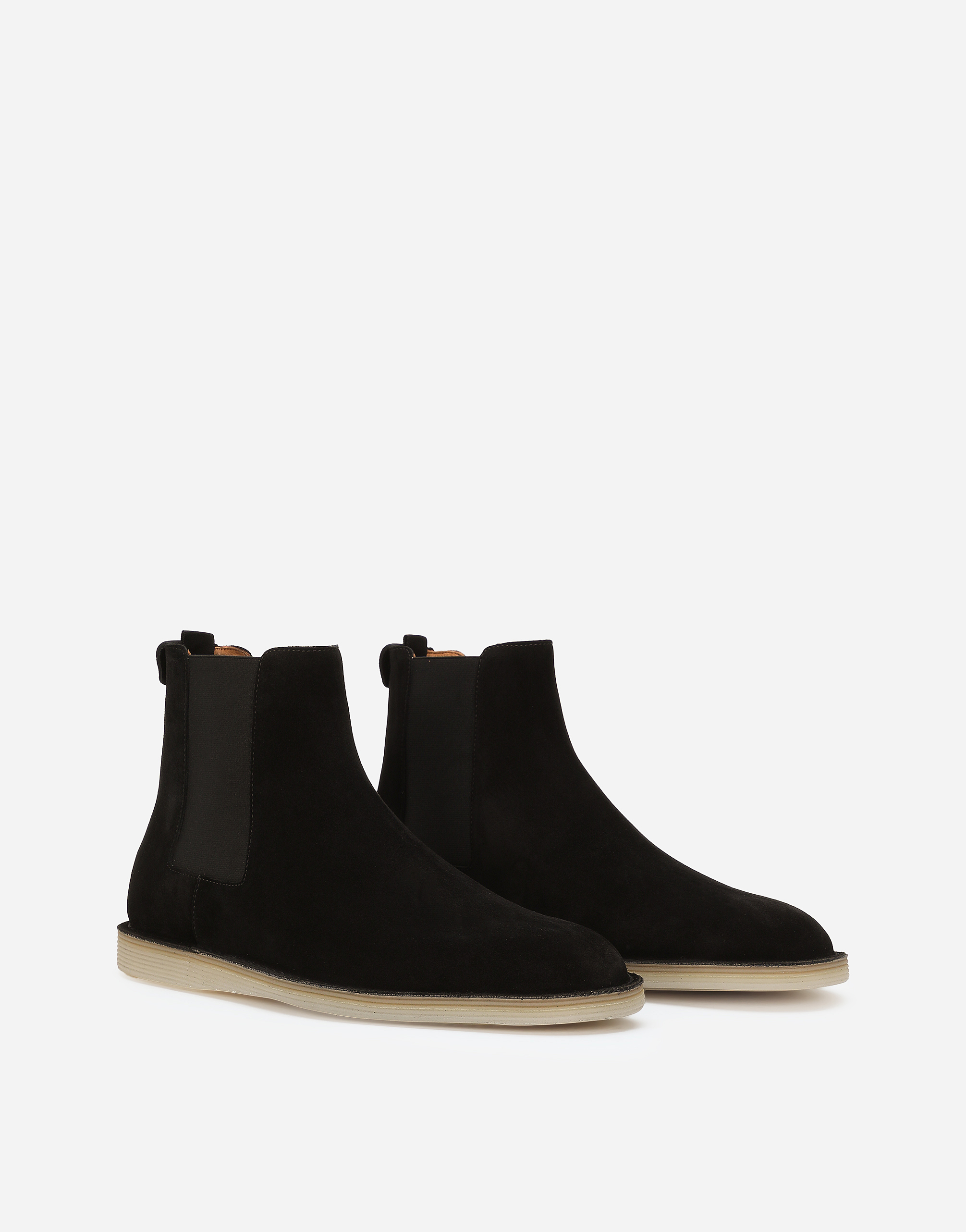 Shop Dolce & Gabbana Suede Ankle Boots In Black