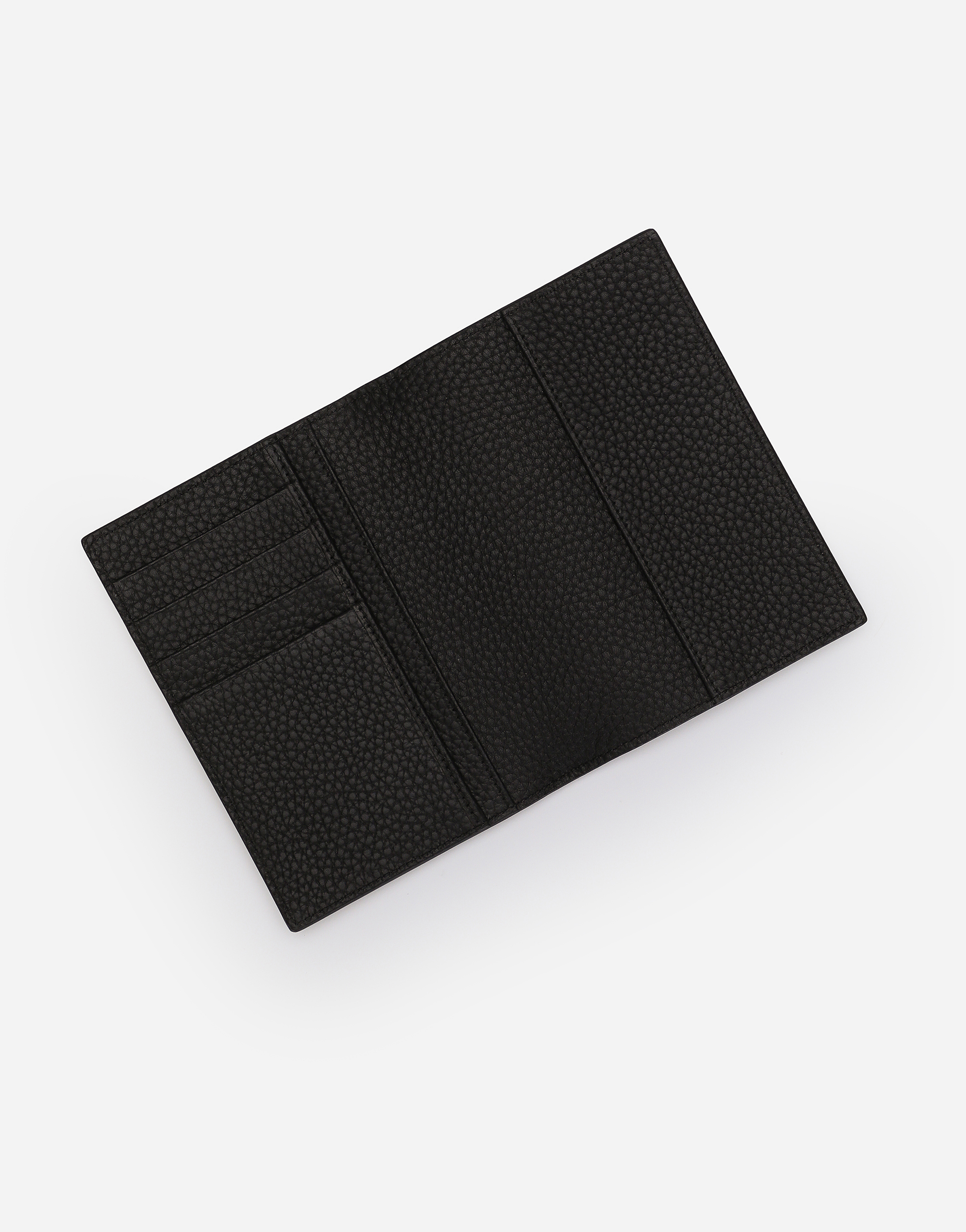 Shop Dolce & Gabbana Dg Logo Passport Case In Black