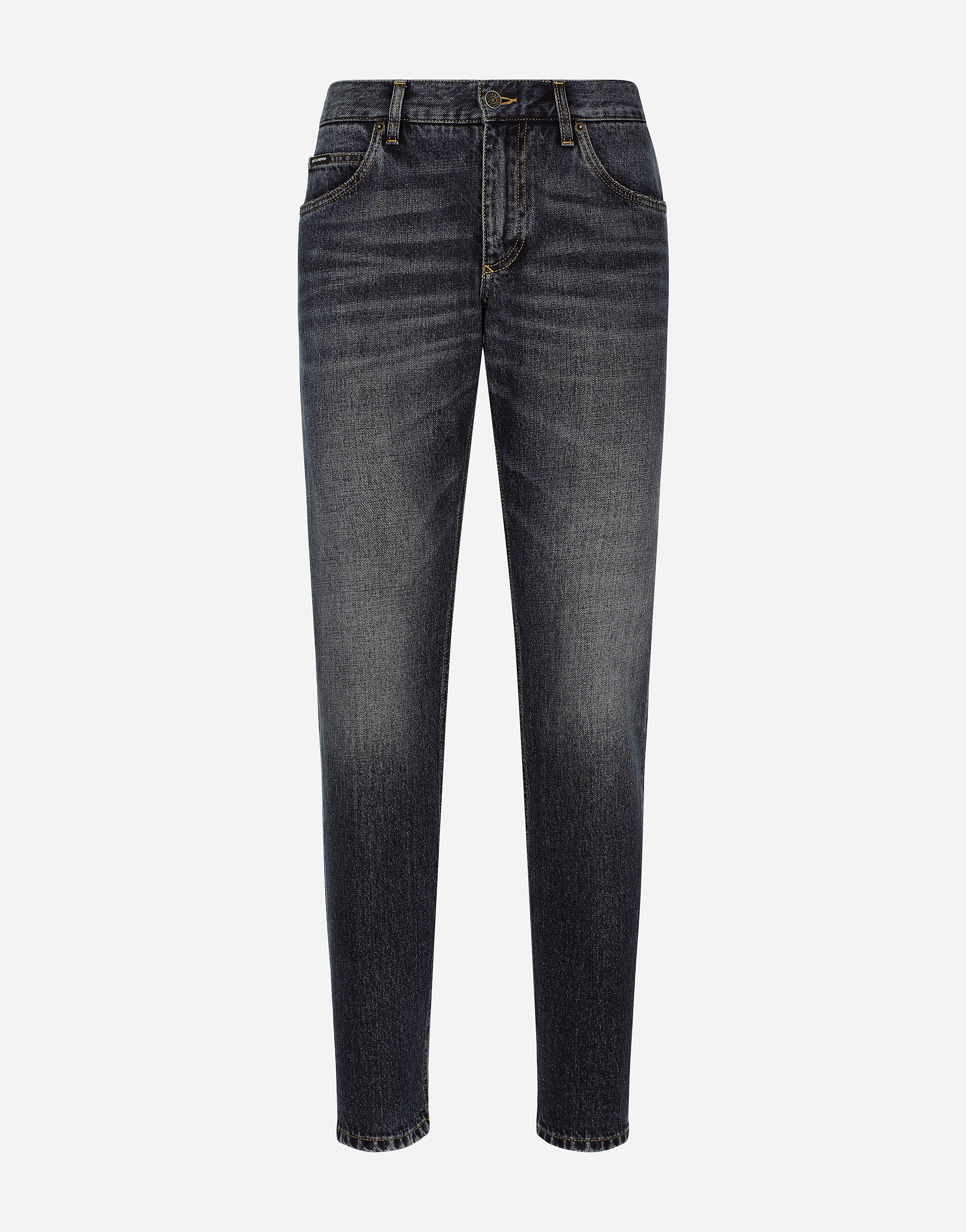 Regular-fit blue denim jeans in Blue for Men | Dolce&Gabbana®