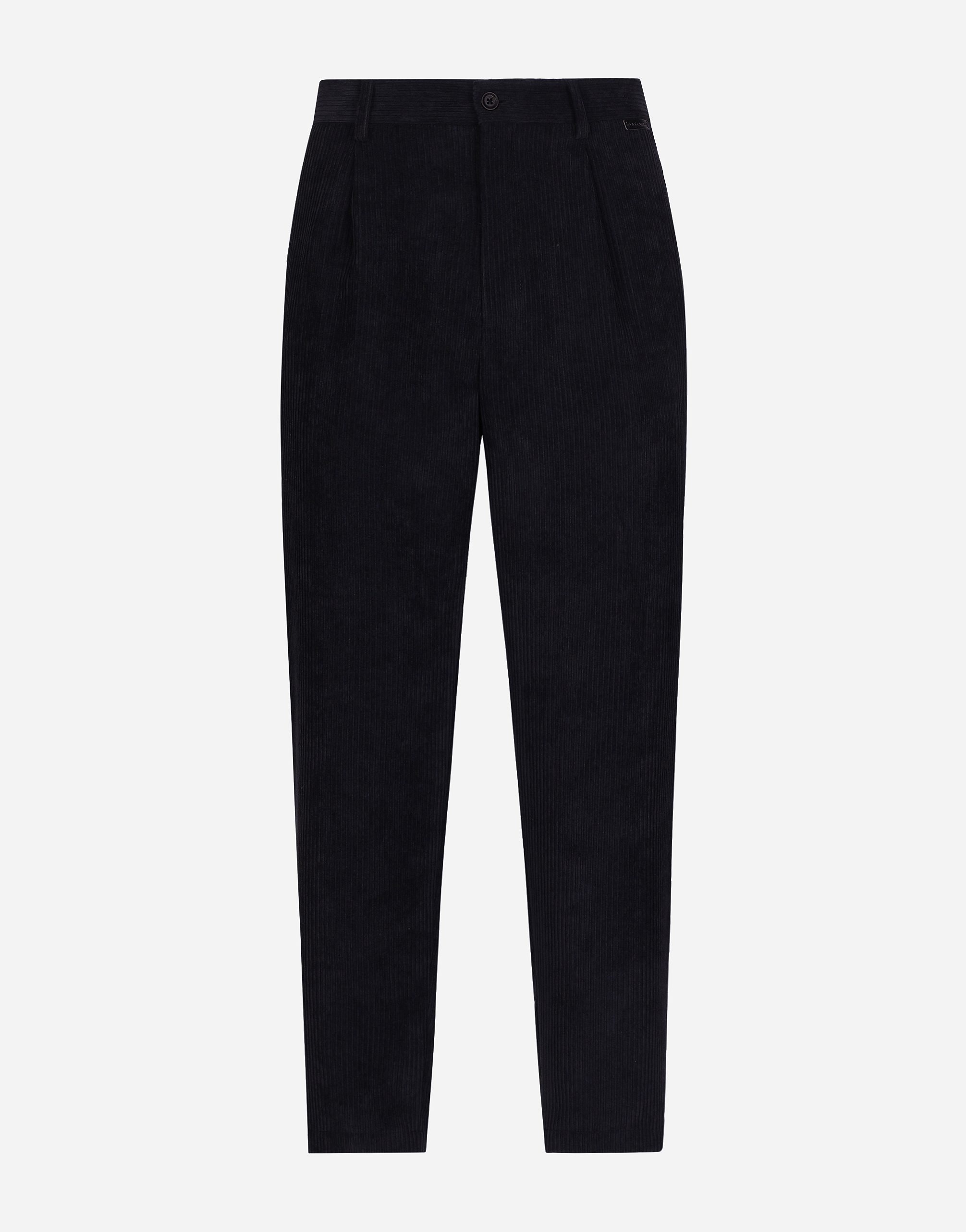 Shop Dolce & Gabbana Corduroy Pants In Black