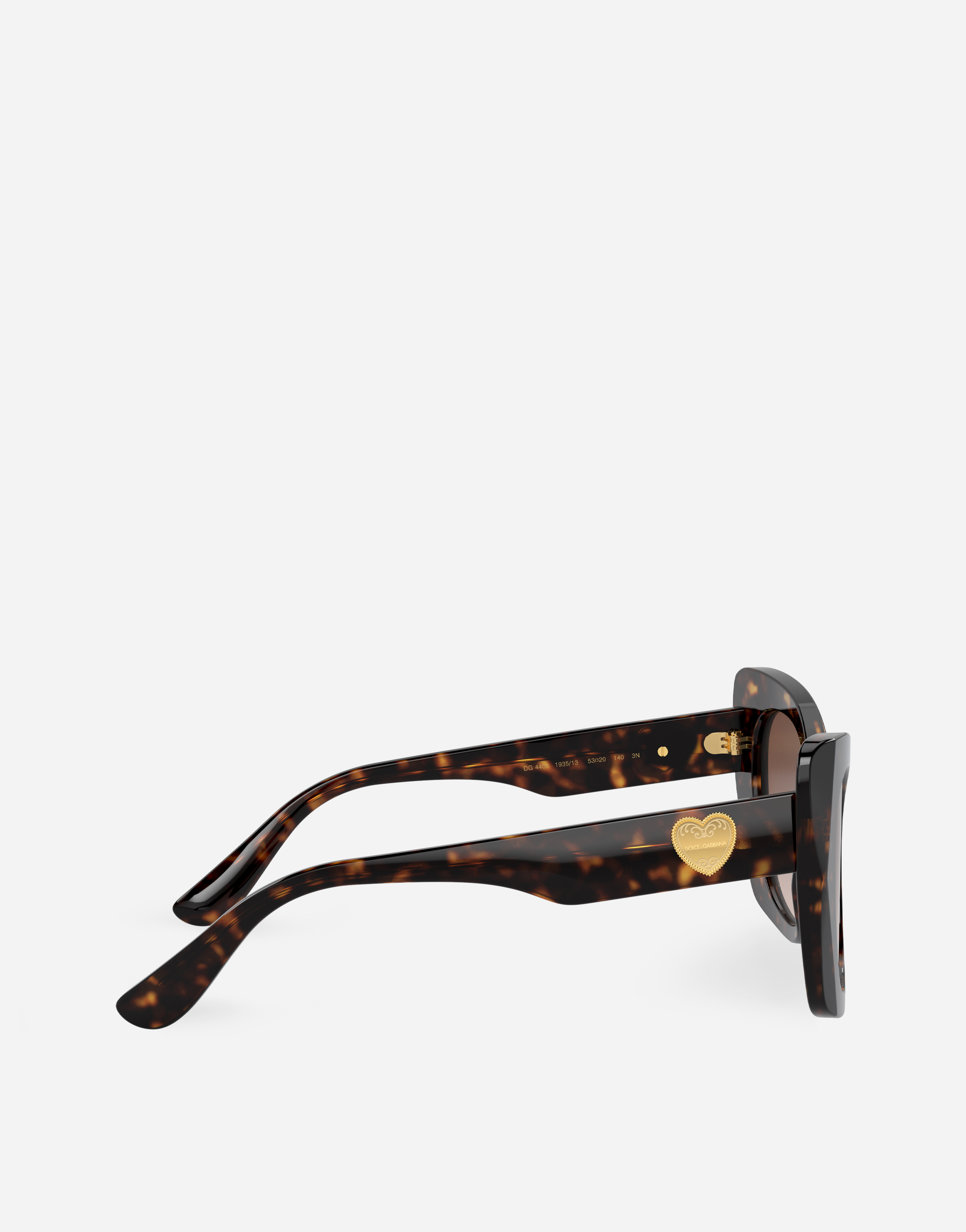 Shop Dolce & Gabbana Dg Devotion Sunglasses In Brown