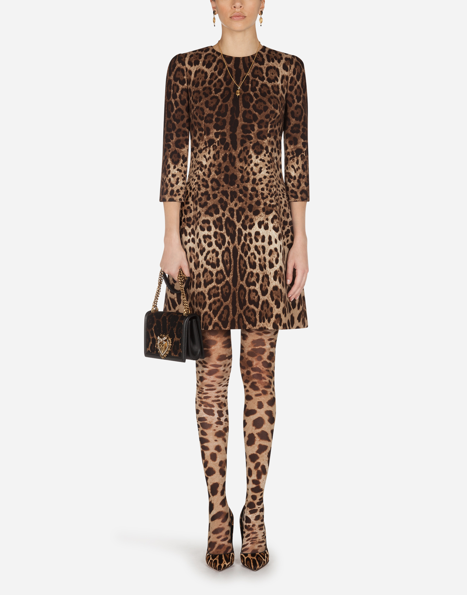 dolce & gabbana leopard dresses