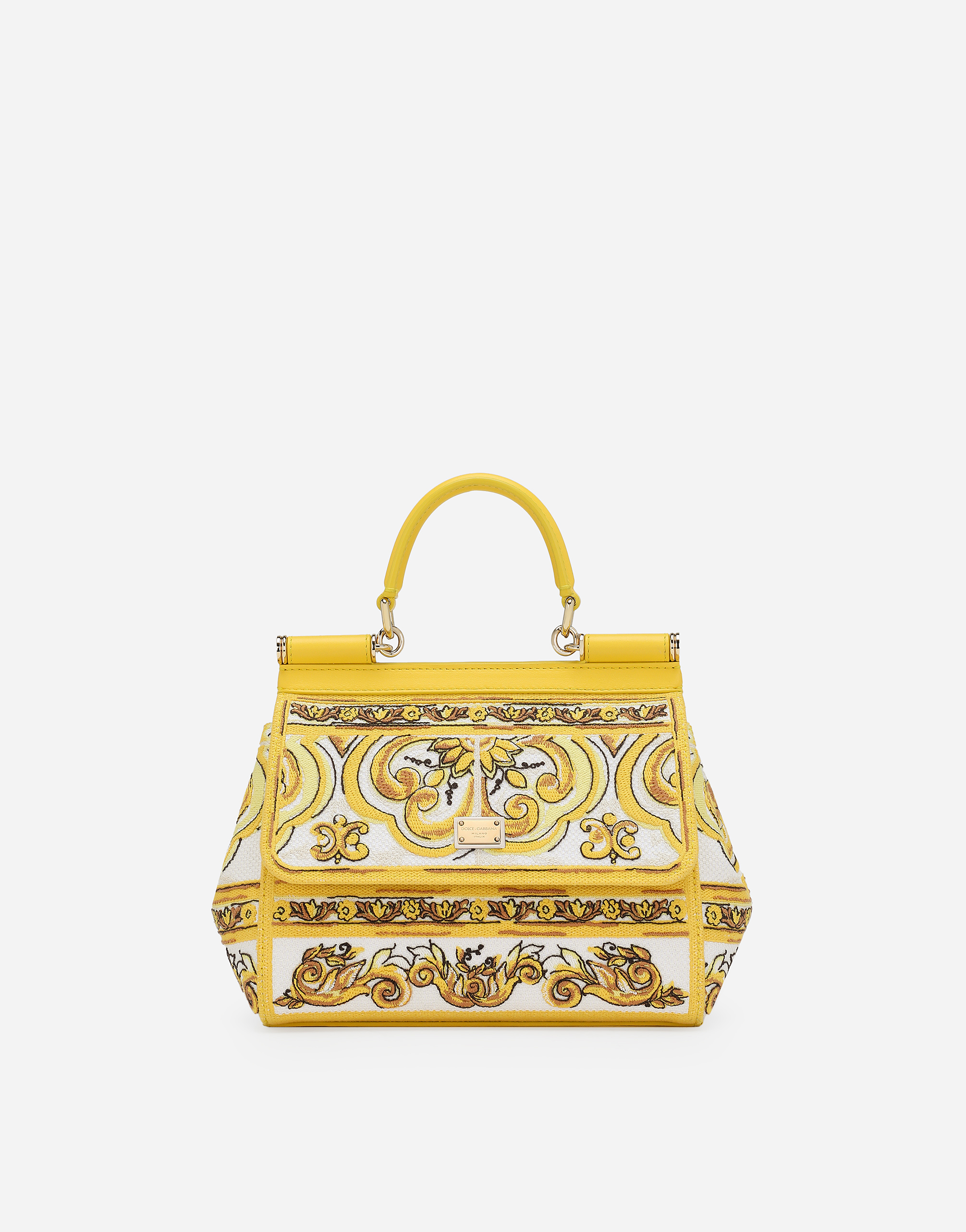 Shop Dolce & Gabbana Medium Handbag In Yellow