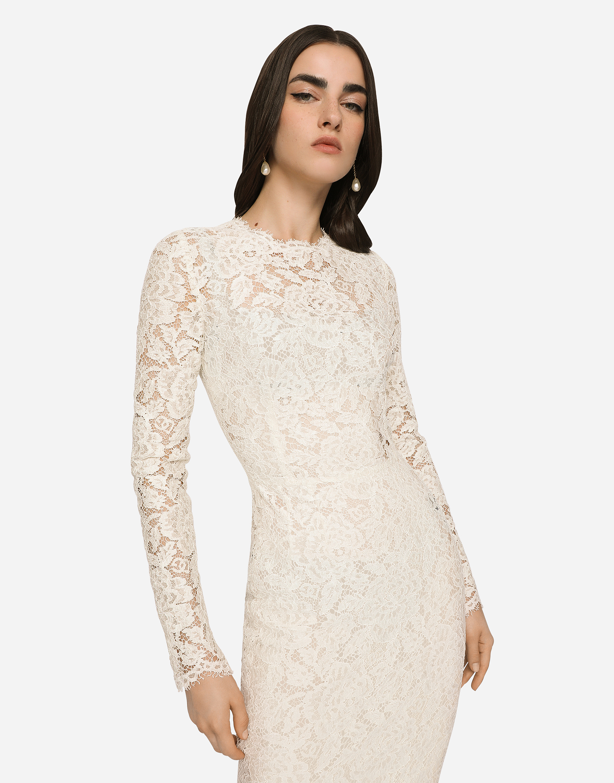 Dolce and gabbana white hotsell lace dress